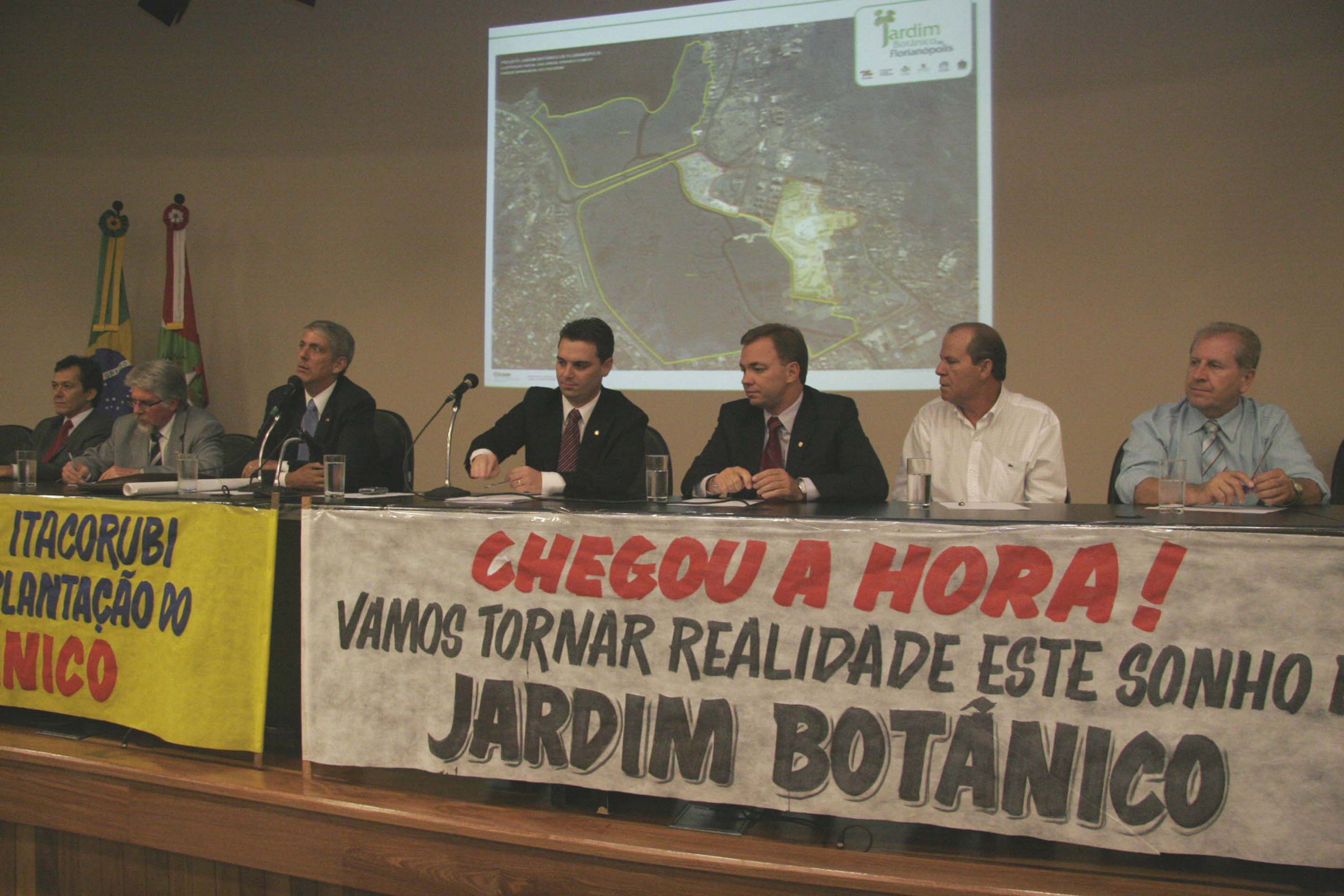 Apresentação do cronograma de ações para a implantação do Jardim Botânico