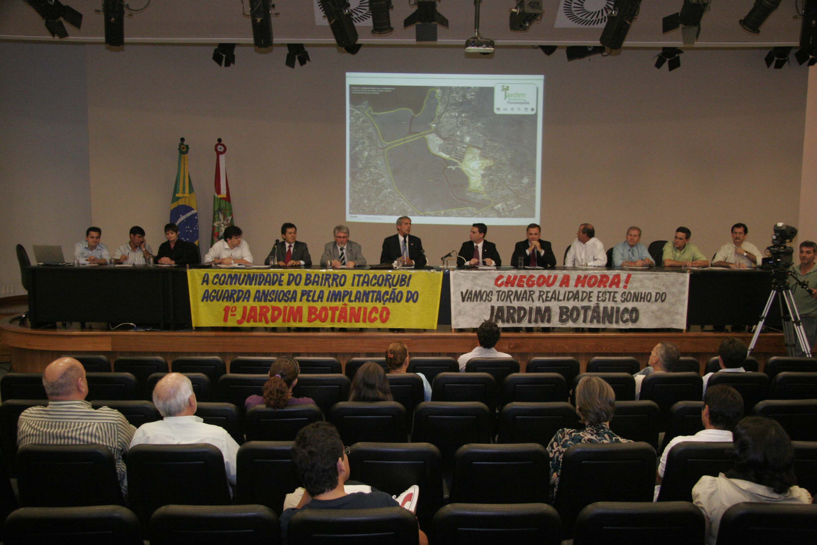 Apresentação do cronograma de ações para a implantação do Jardim Botânico