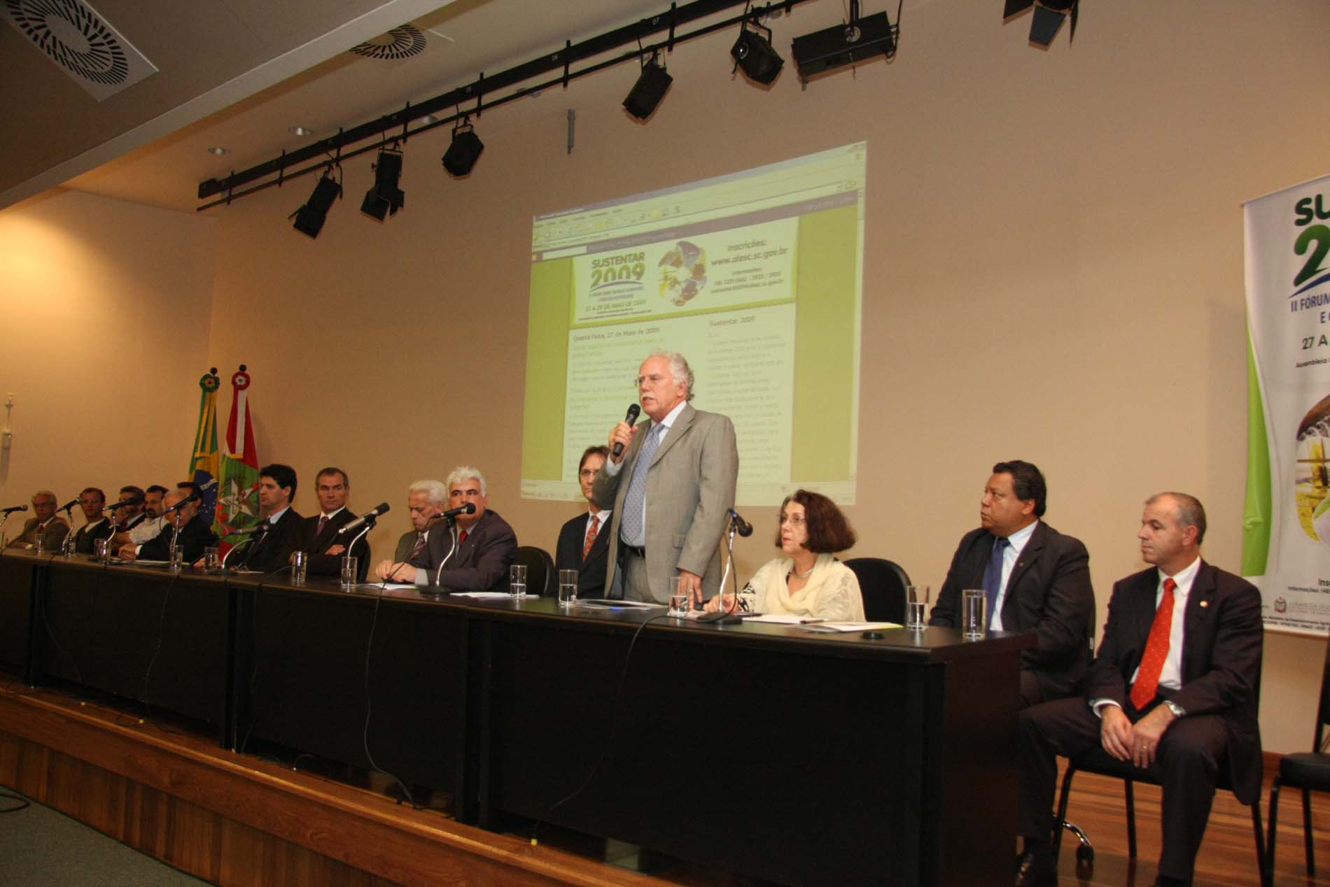 Abertura do SUSTENTAR 2009