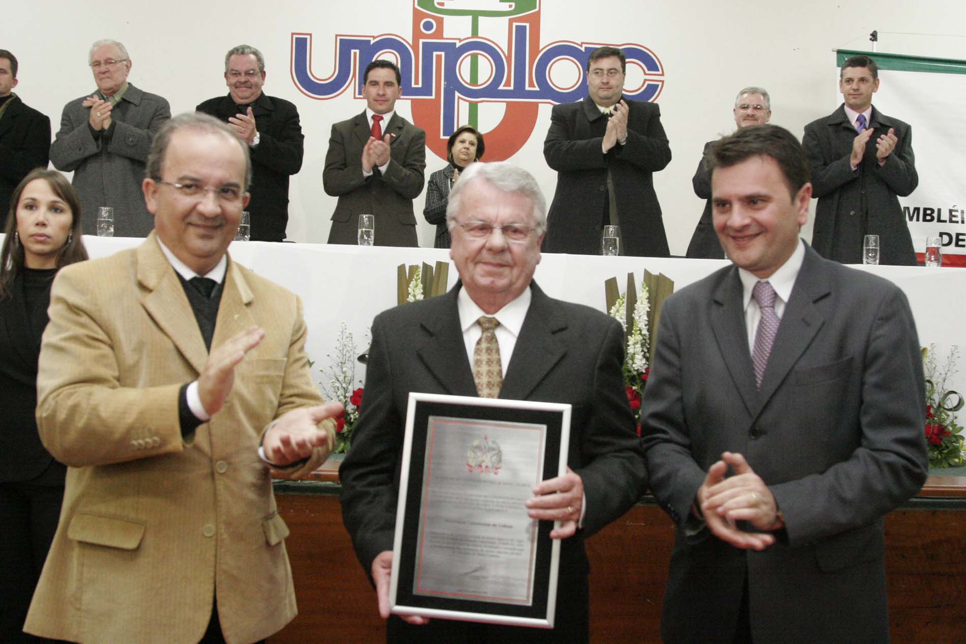 Sessão solene em comemoração aos 50 anos do Ensino Superior na Serra Catarinense – Uniplac em Lages.