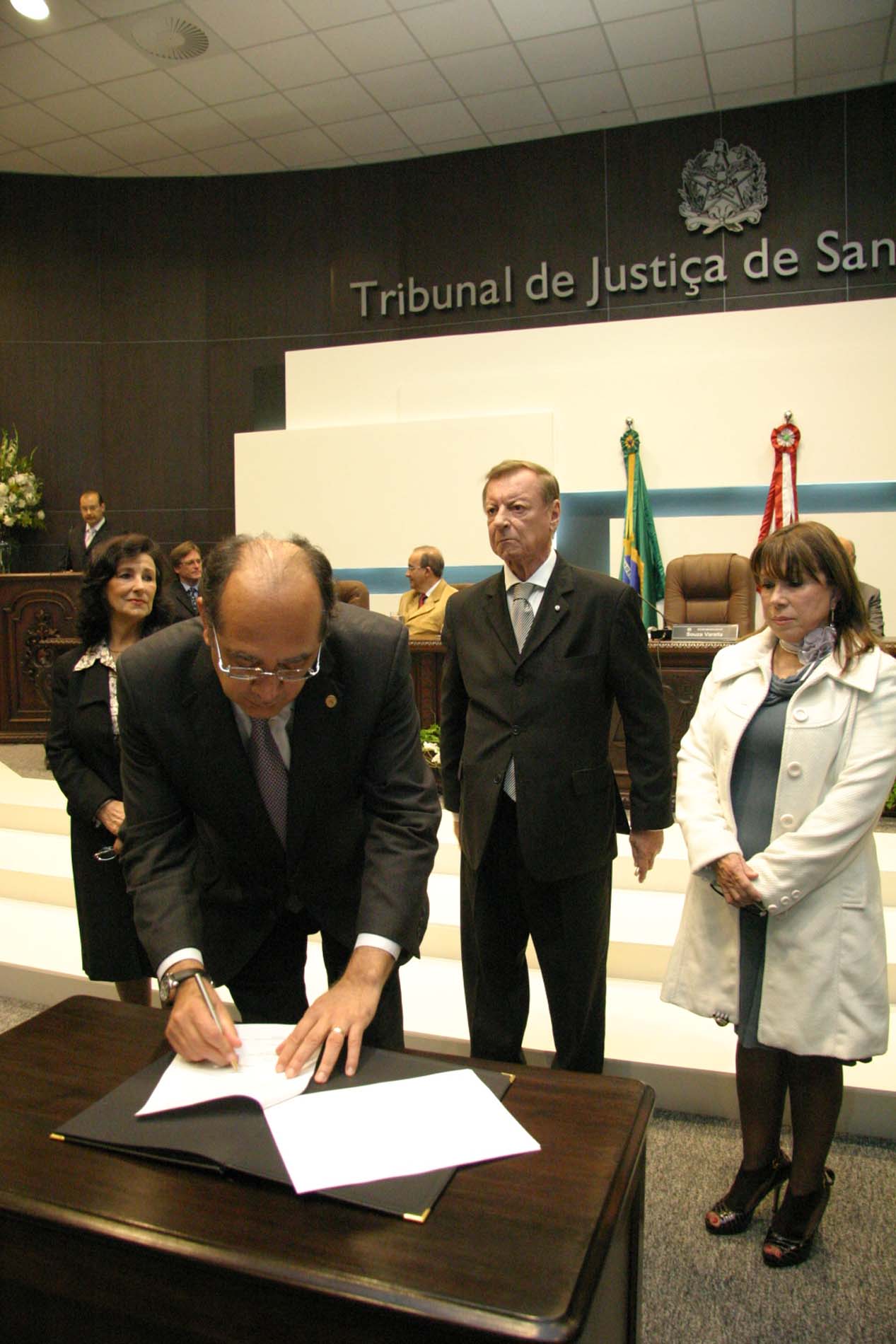 Ministro Gilmar Mendes visita Tribunal de Justiça de Santa Catarina