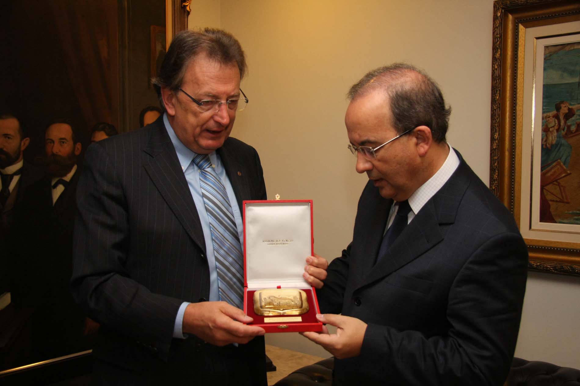Visita do representante da Província de Vêneto