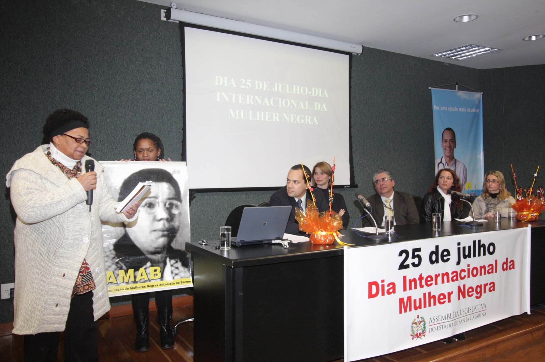 Ato Solene em homenagem à União Nacional de Negros/SC (Unegro)