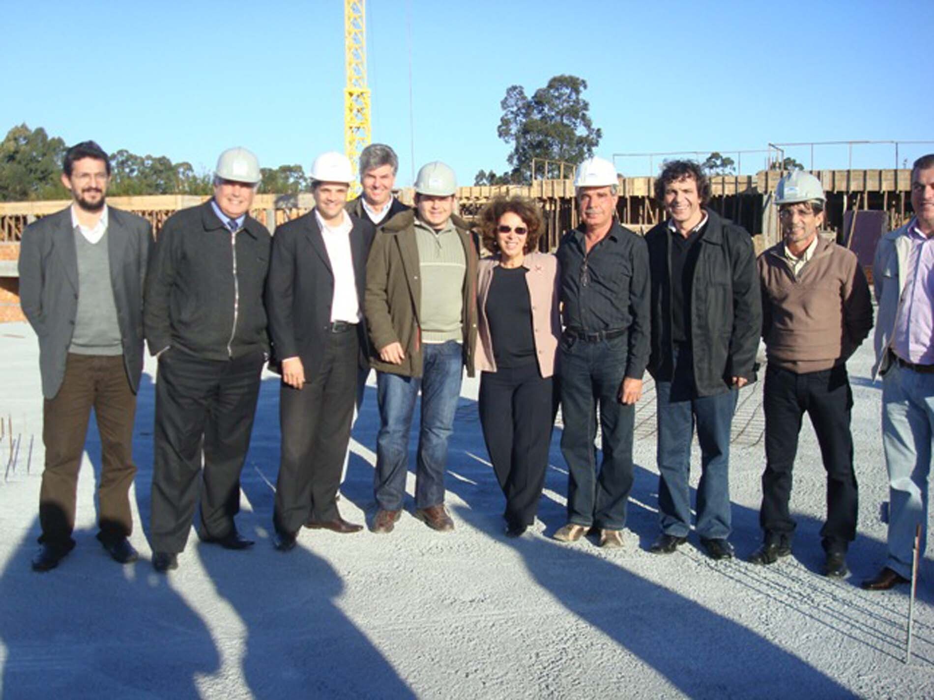 Idelli e Décio visitam obras do IF-SC em Criciúma