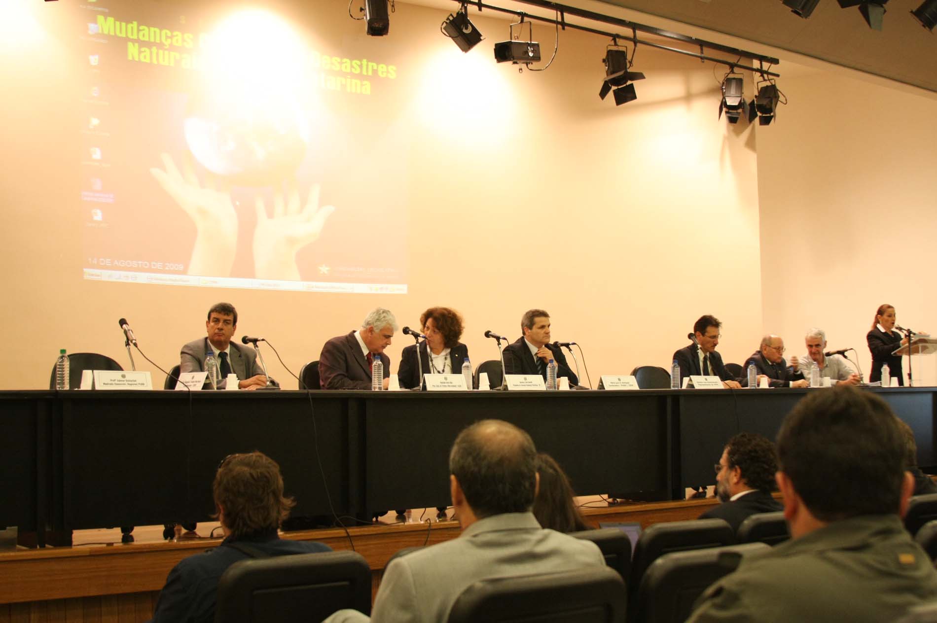 Seminário – Mudanças climáticas desastres naturais