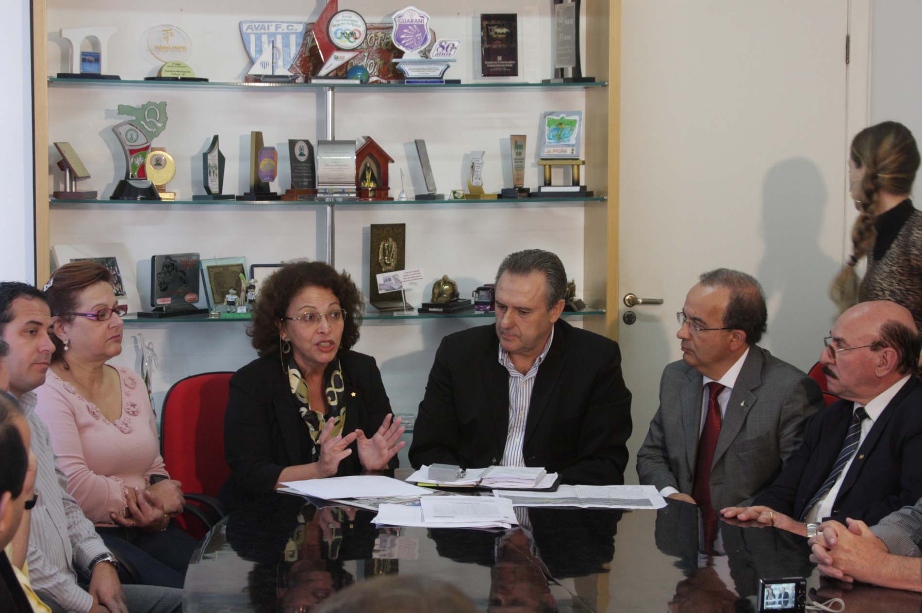 Reunião sobre transferência do pedágio de Palhoça
