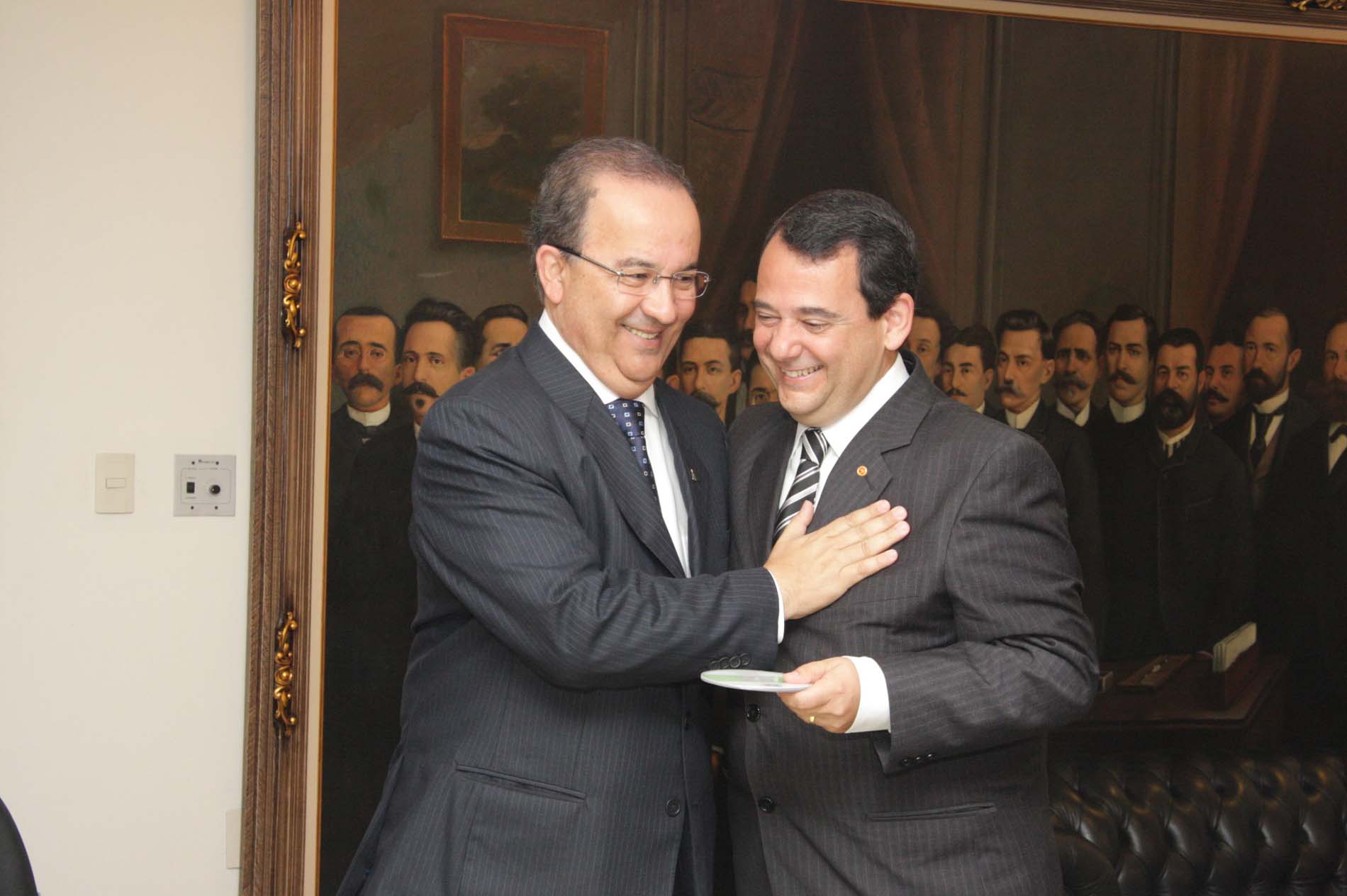 Assinatura de convênio entre ALESC e MP-SC