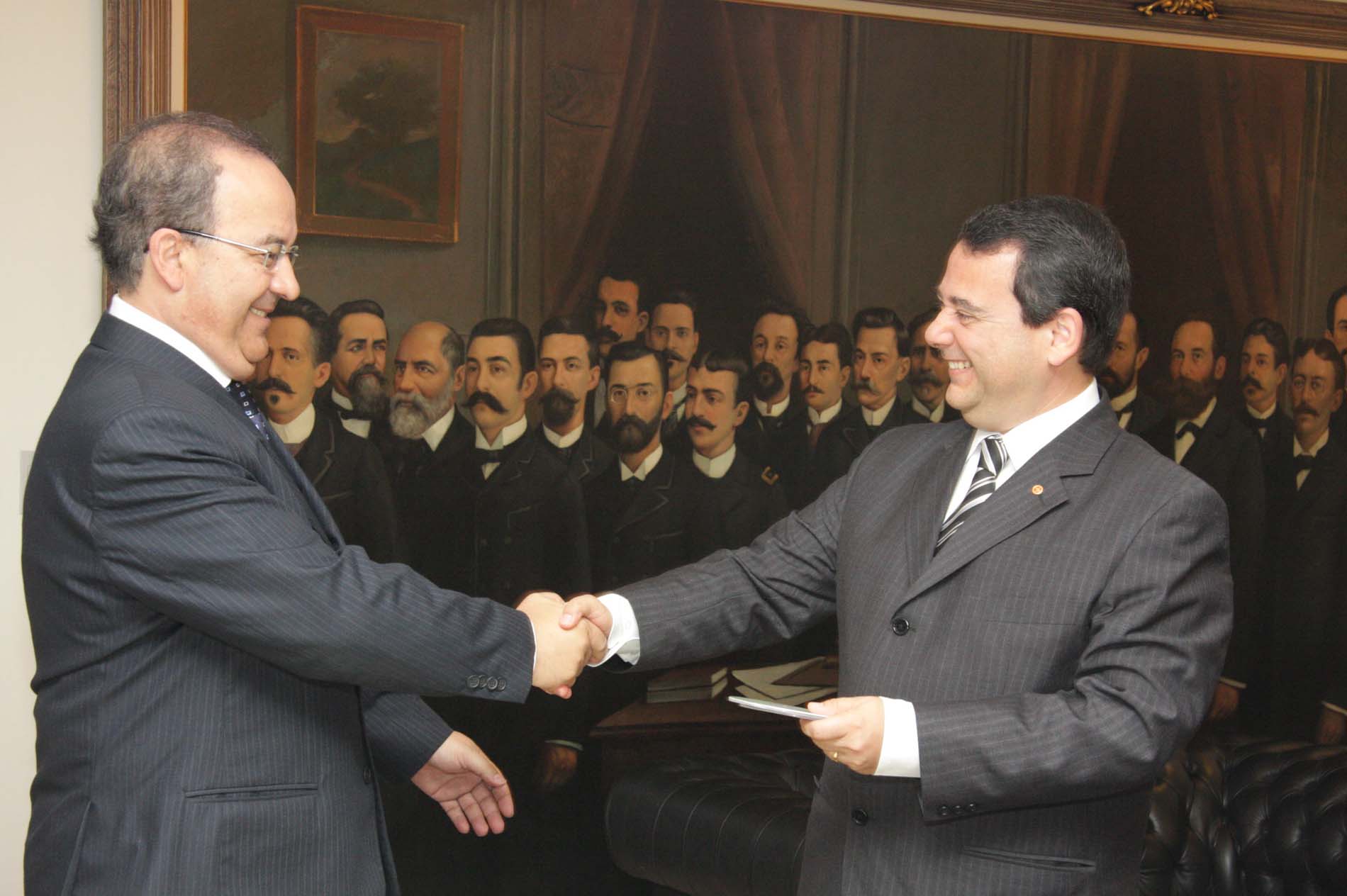 Assinatura de convênio entre ALESC e MP-SC