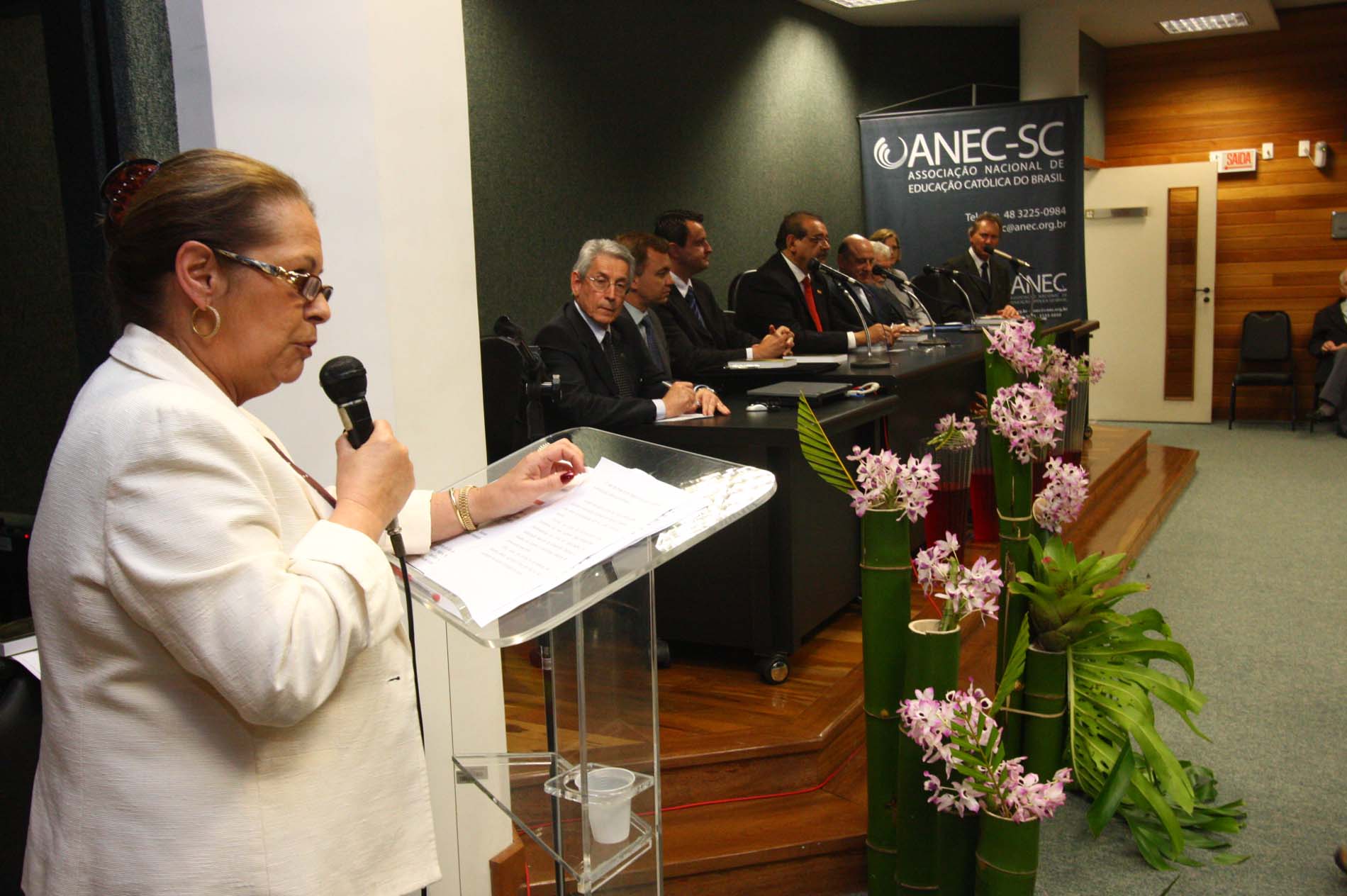 Cerimônia de implantação da Sede da ANEC/SC - Associação Nacional de Educação Católica do Estado de Santa Catarina