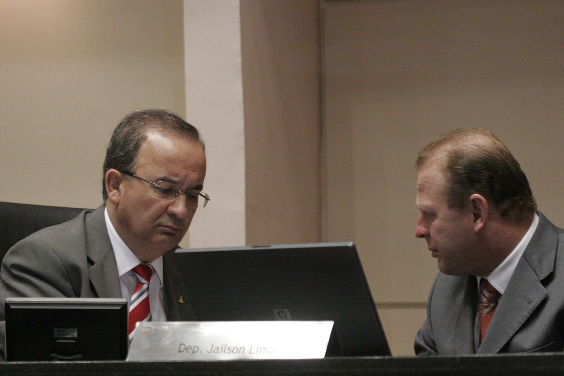 Deputado Jorginho Mello (PSDB) e Deputado Gelson Merísio (DEM)- Sessão Ordinária - Plenário Osni Régis