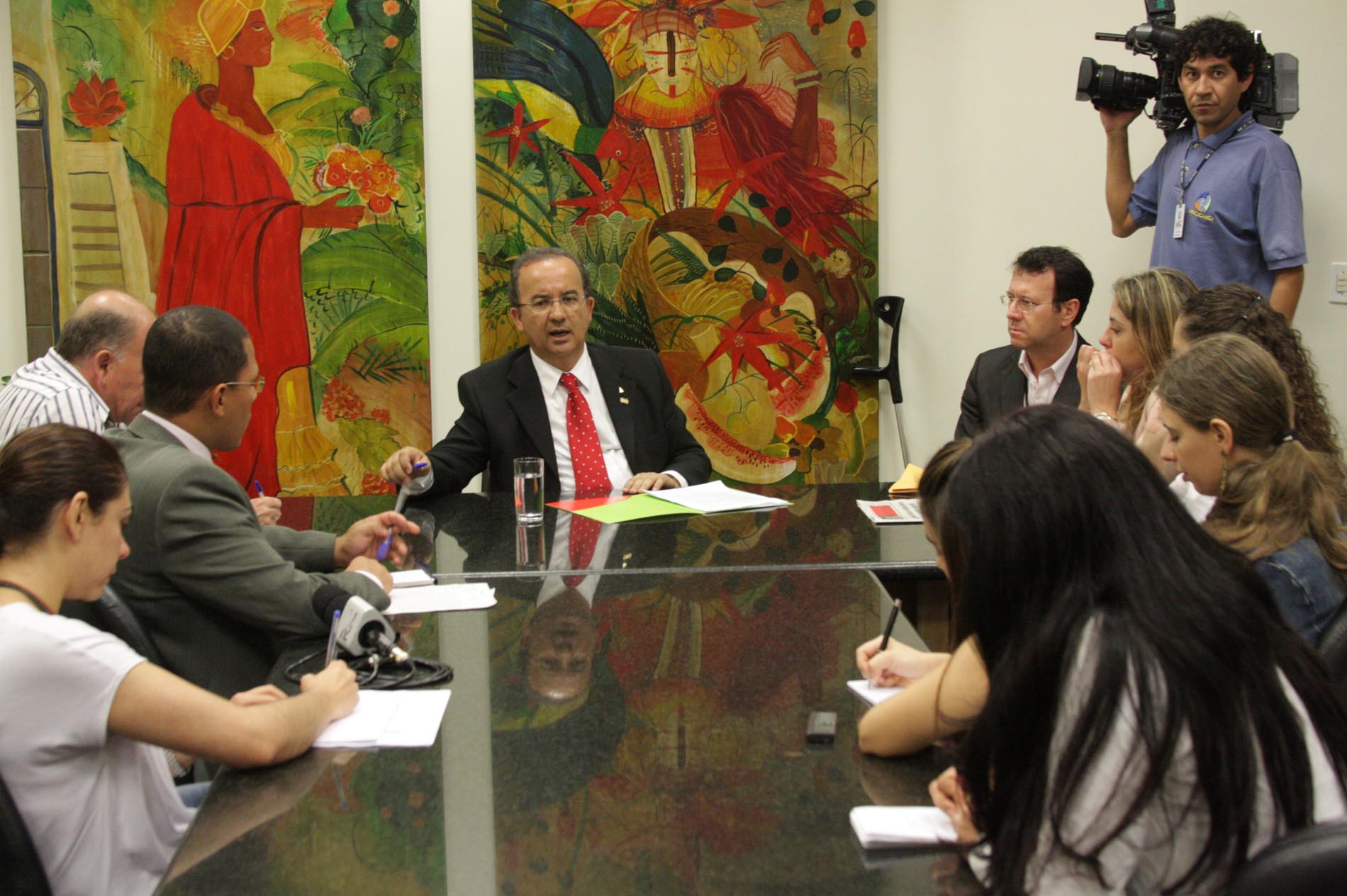 Entrevista Coletiva - Presidente da Alesc Jorginho Mello (PSDB)