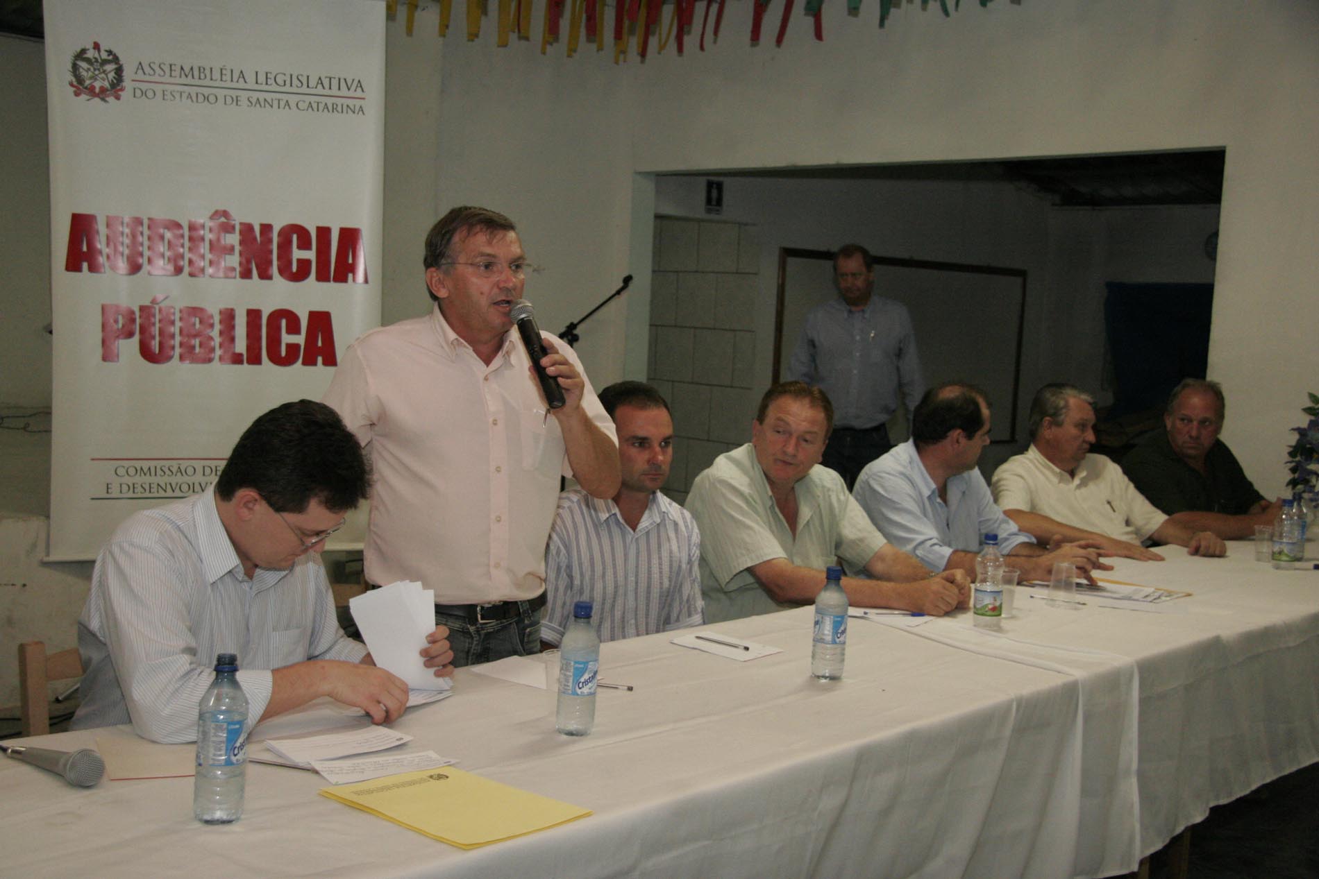 Audiência Pública para discutir as Ligações Asfálticas entre o Alto Vale do Itajaí e o Planalto Norte previstas pelo Governo de Santa Catarina - Witmarsum/SC.