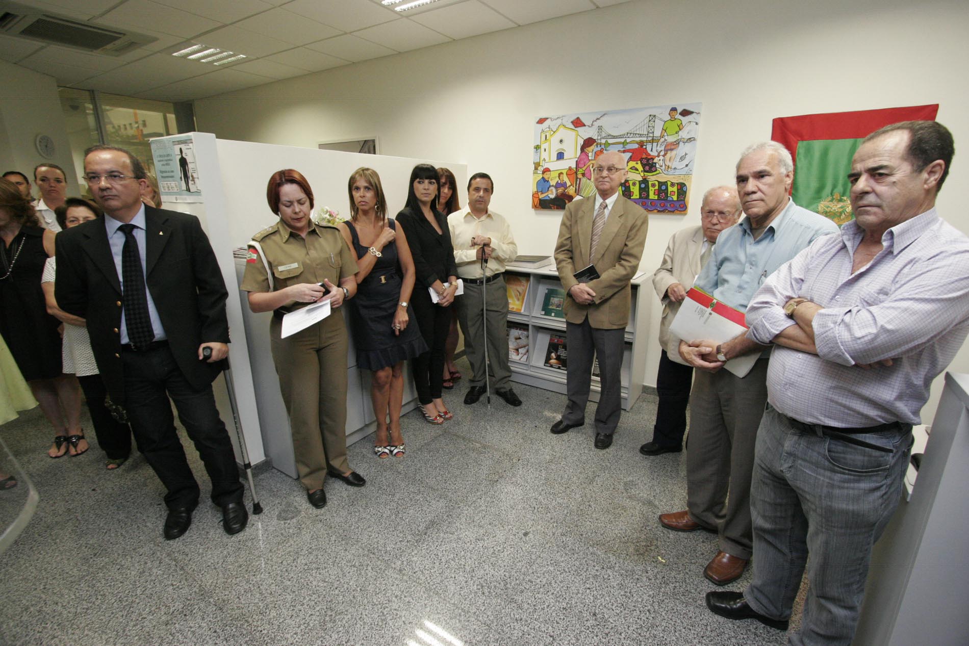 Reinauguração da biblioteca Marcelino Dutra
