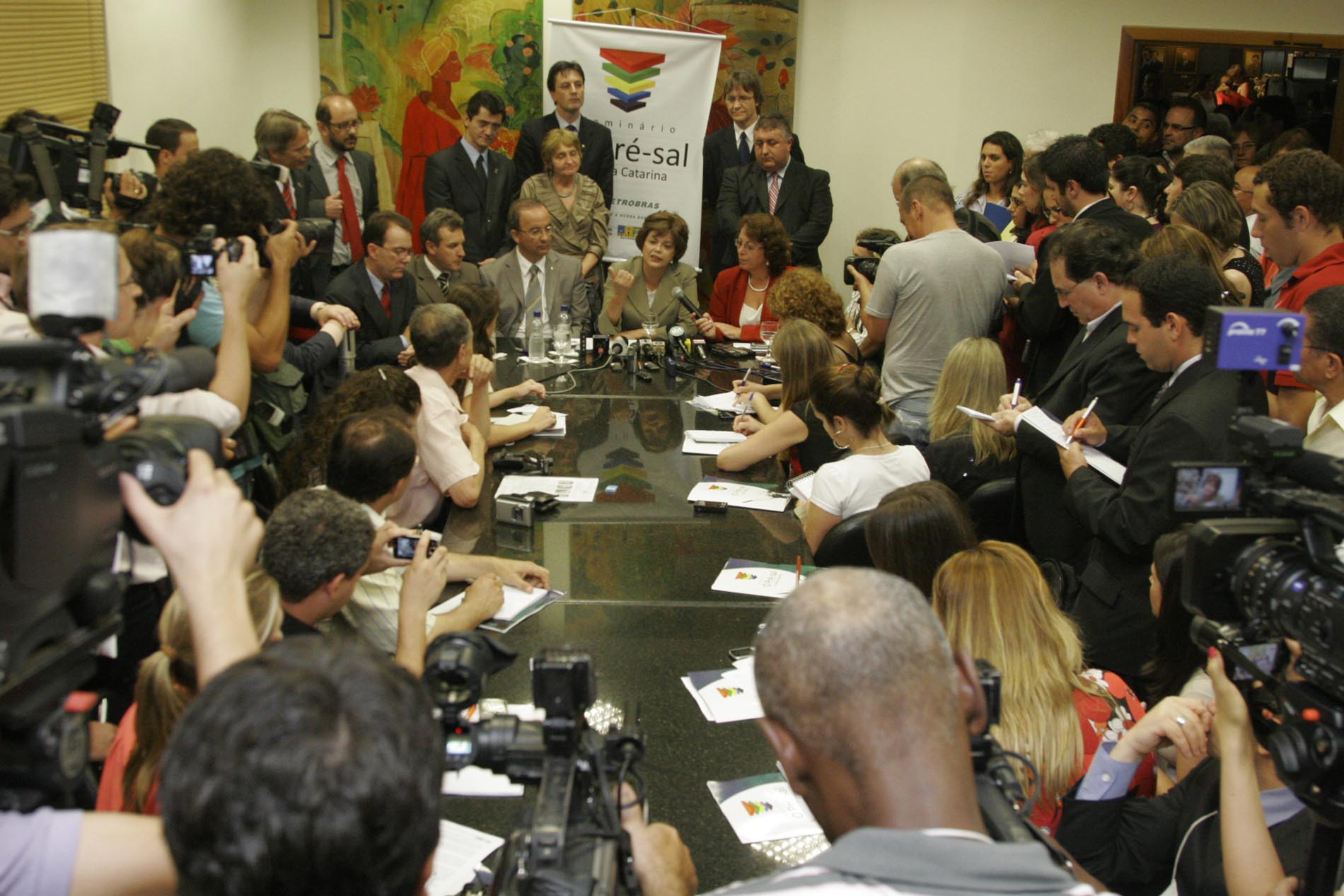 Coletiva sobre Pré Sal  - Ministra Dilma Rousseff