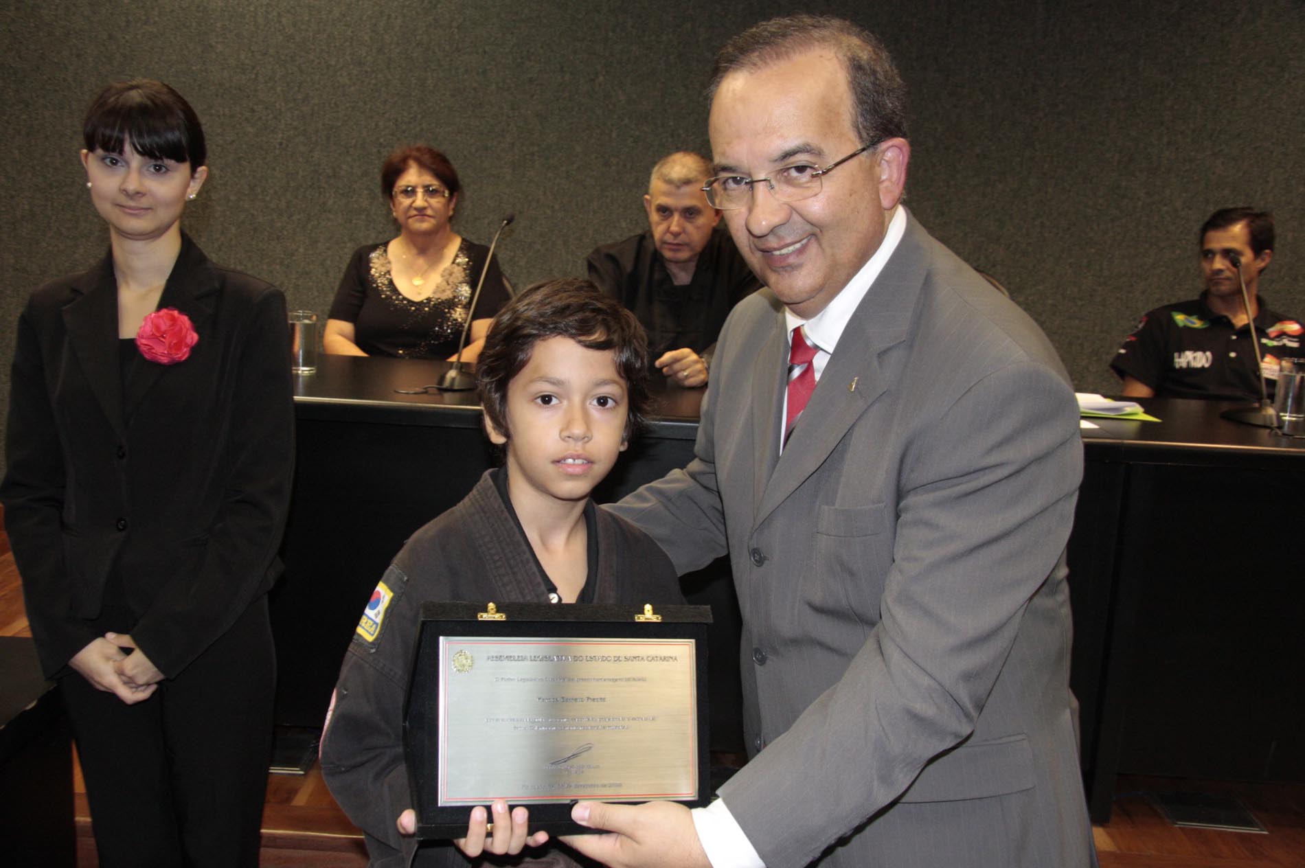 Ato Solene em homenagem aos Desportistas de Artes Marciais do Projeto Social Hapkido Educar
