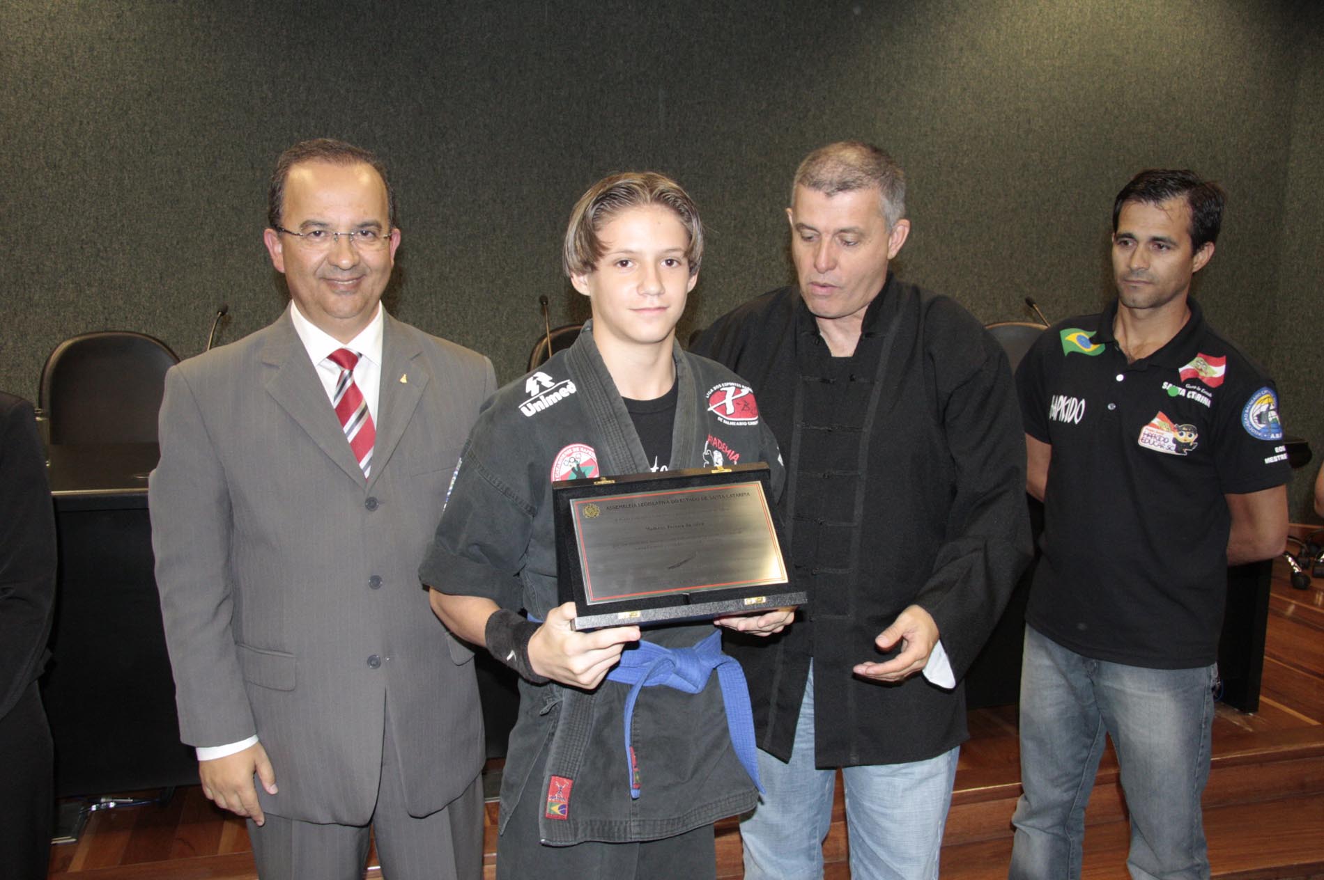 Ato Solene em homenagem aos Desportistas de Artes Marciais do Projeto Social Hapkido Educar