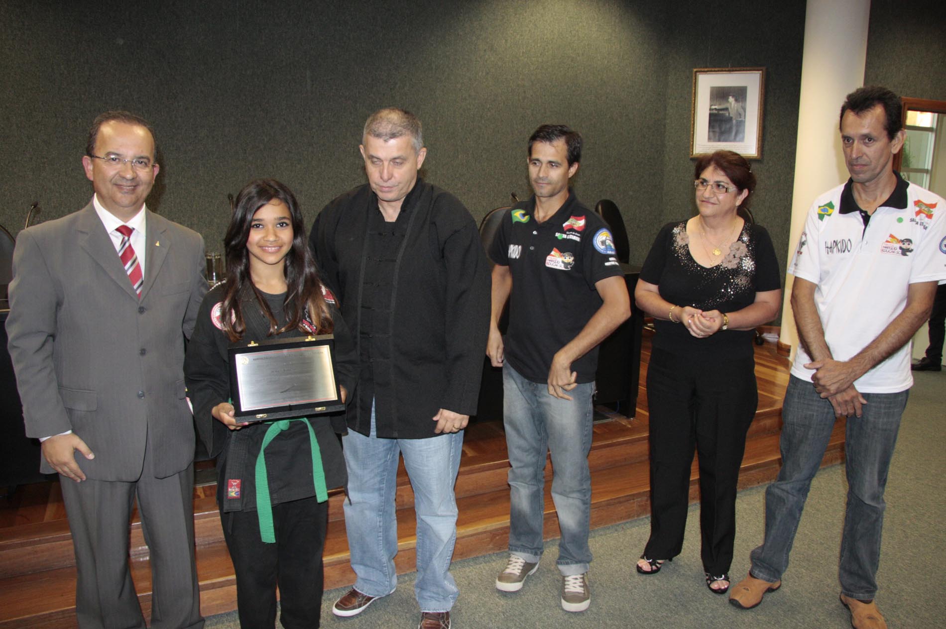 Ato Solene em homenagem aos Desportistas de Artes Marciais do Projeto Social Hapkido Educar