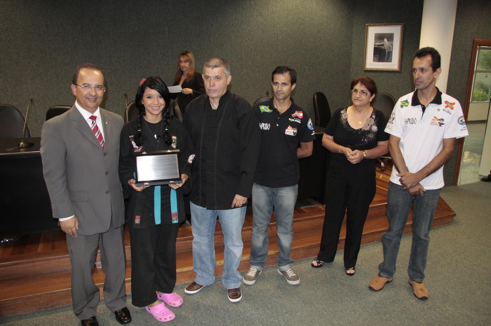 Ato Solene em homenagem aos Desportistas de Artes Marciais do Projeto Social Hapkido Educar