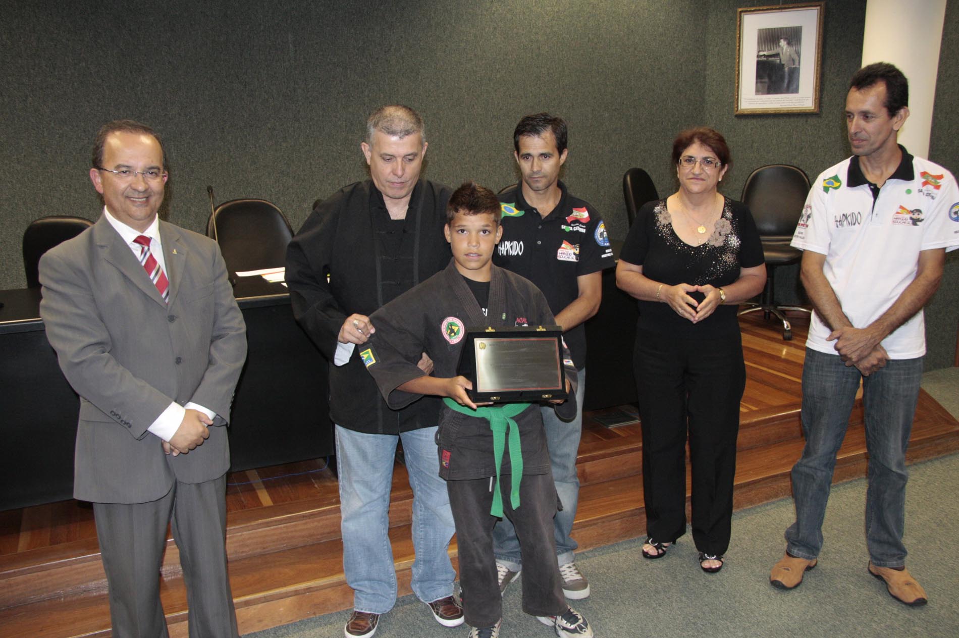 Ato Solene em homenagem aos Desportistas de Artes Marciais do Projeto Social Hapkido Educar