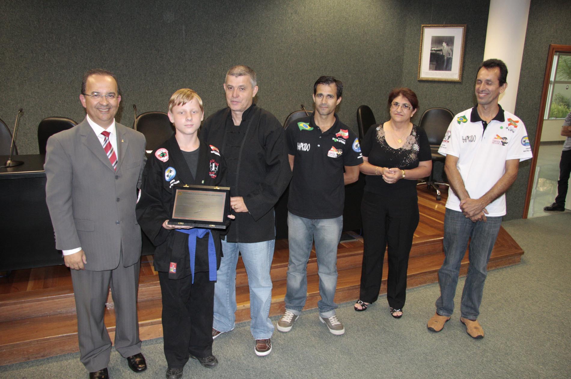 Ato Solene em homenagem aos Desportistas de Artes Marciais do Projeto Social Hapkido Educar