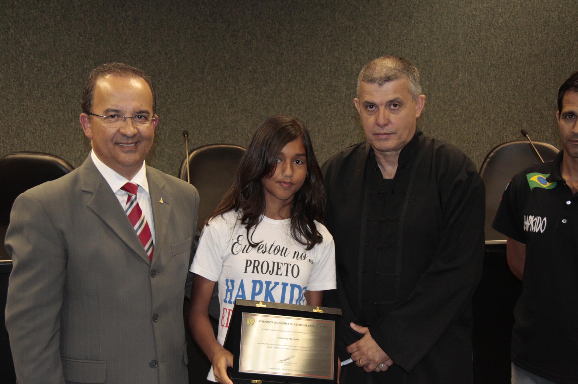 Ato Solene em homenagem aos Desportistas de Artes Marciais do Projeto Social Hapkido Educar