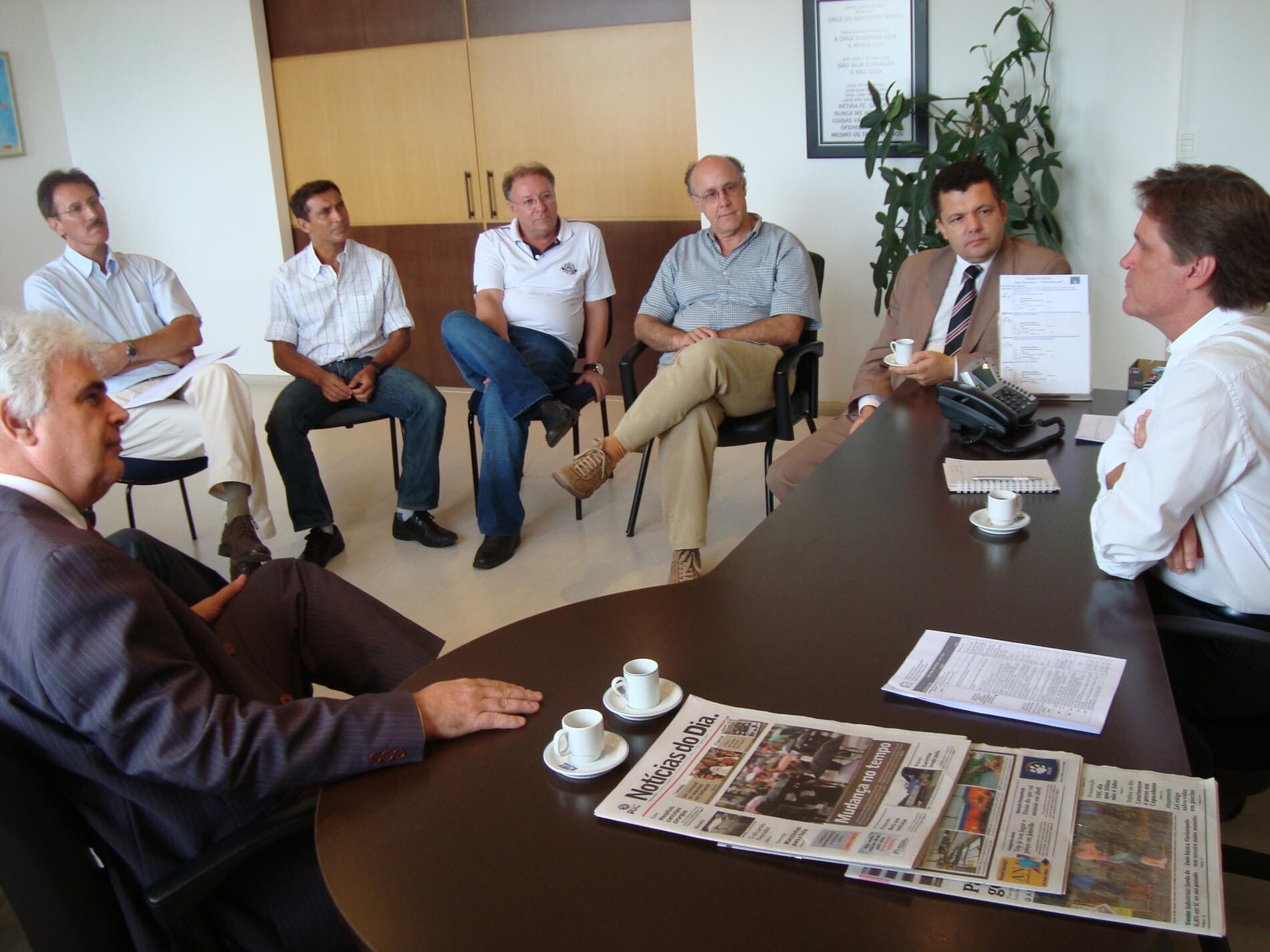 Dos Gabinetes – Defesa Civil: Décio visita Dário Berger e confirma etapa municipal