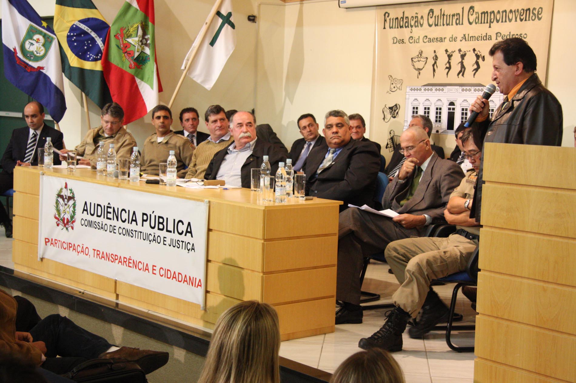 Audiência Pública a fim de debater o aumento dos índices de violência no município de Campos Novos.