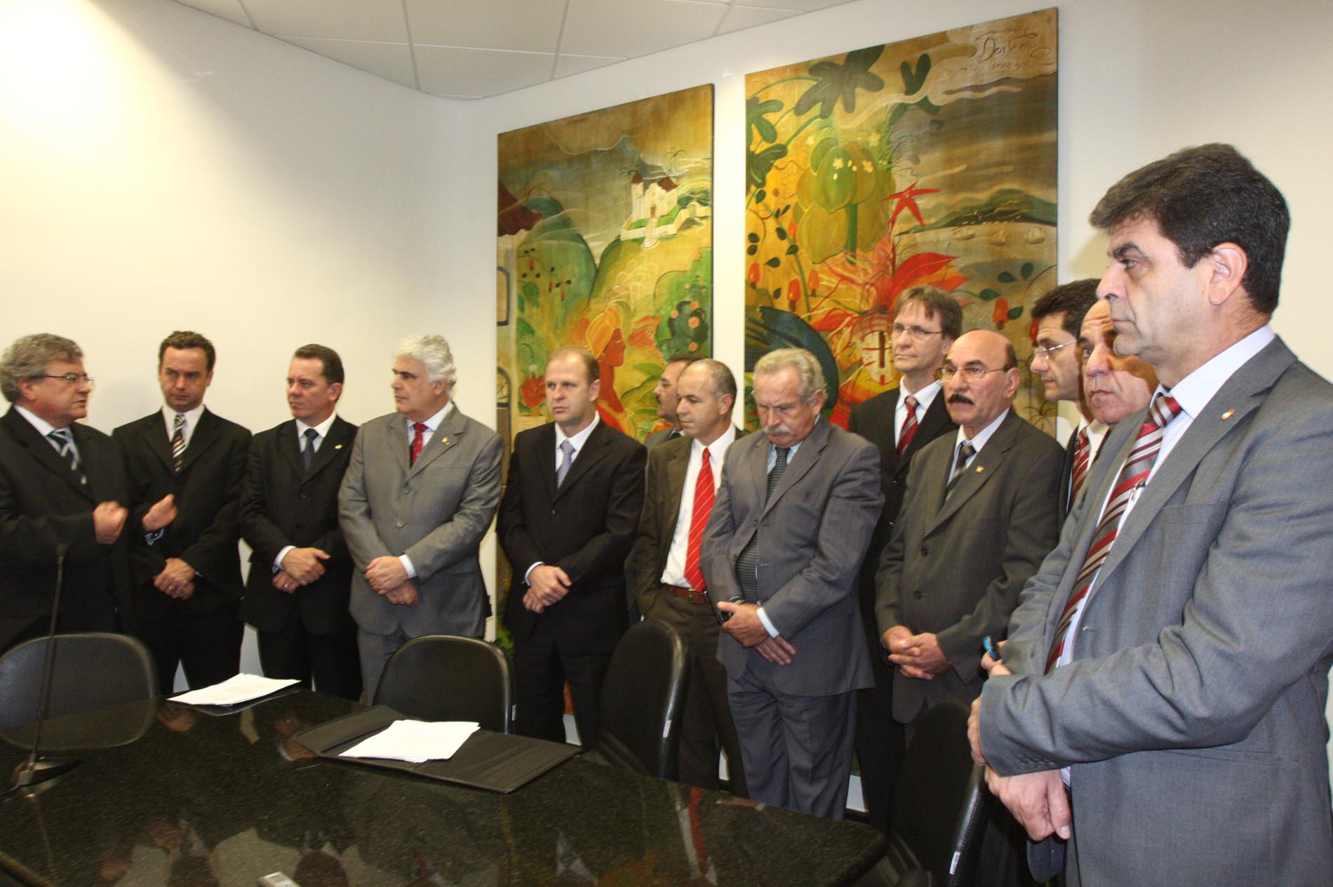 Entrevista coletiva com o presidente da AL
