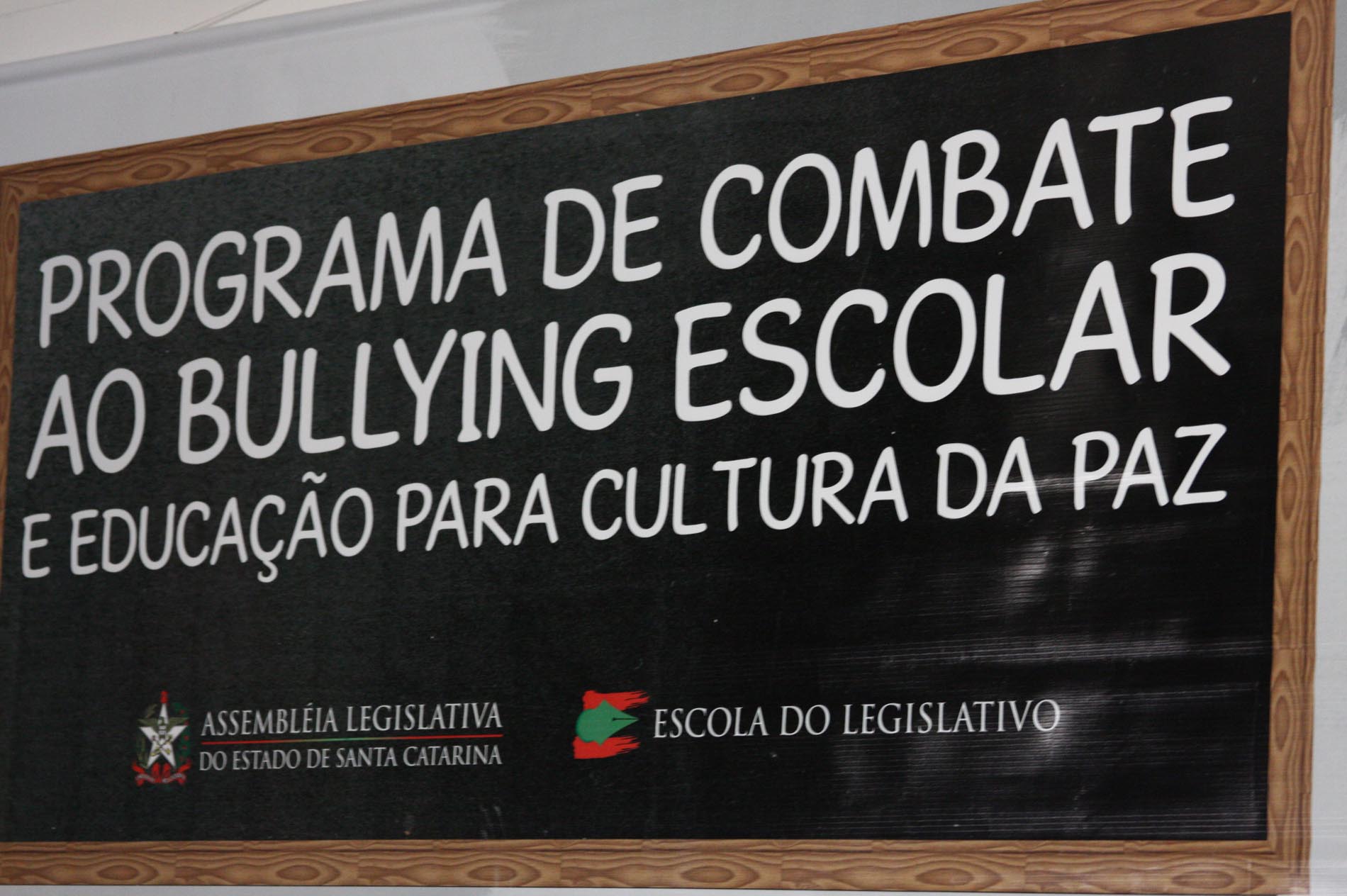 Programa de Combate ao Bullying Escolar e Educação para Cultura da Paz - Itajaí/SC - Promoção: Escola do Legislativo