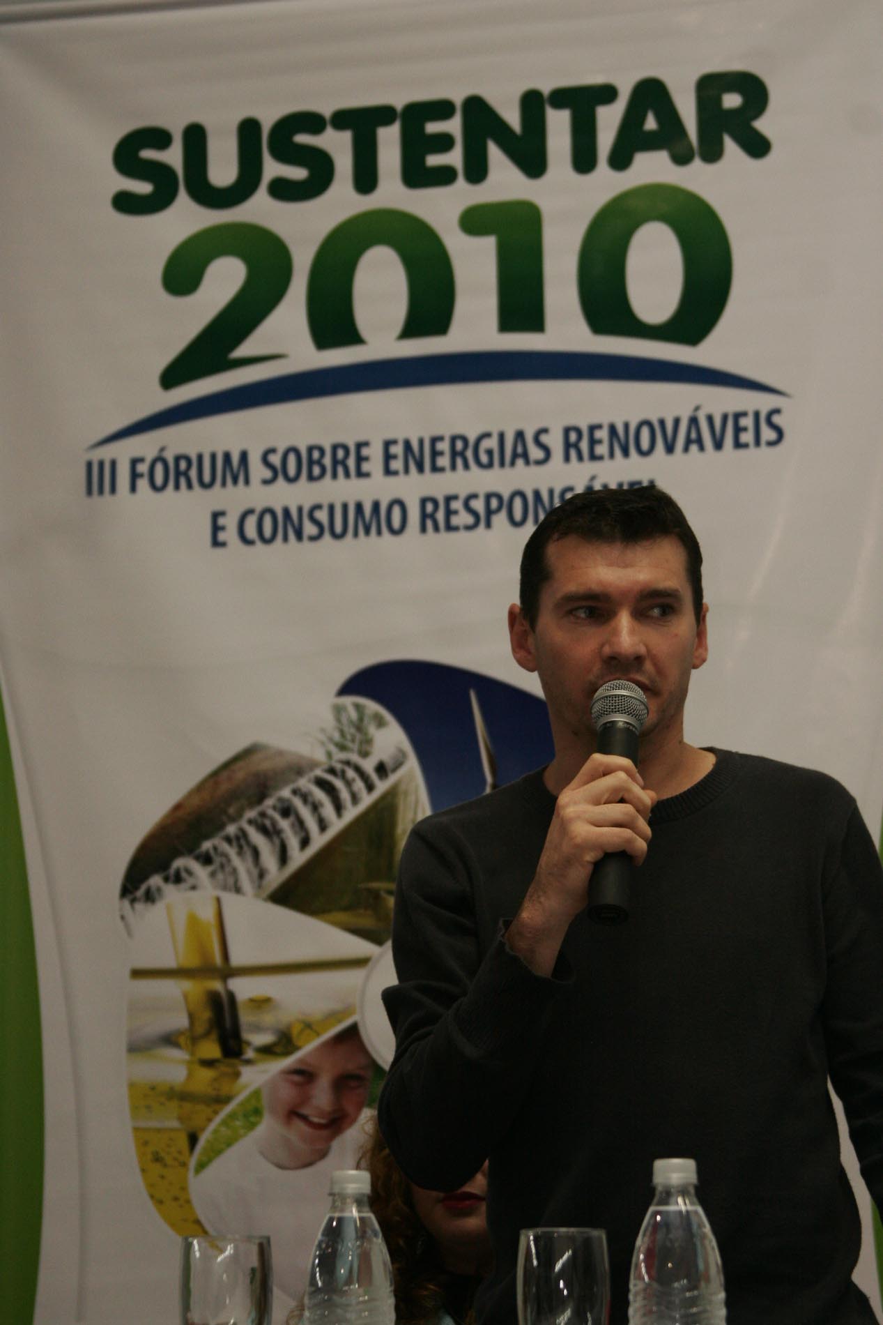 Sustentar 2010 - III Fórum sobre energias renováveis e consumo responsável - Local: Lang Palace Hotel - Centro - Chapecó/SC
