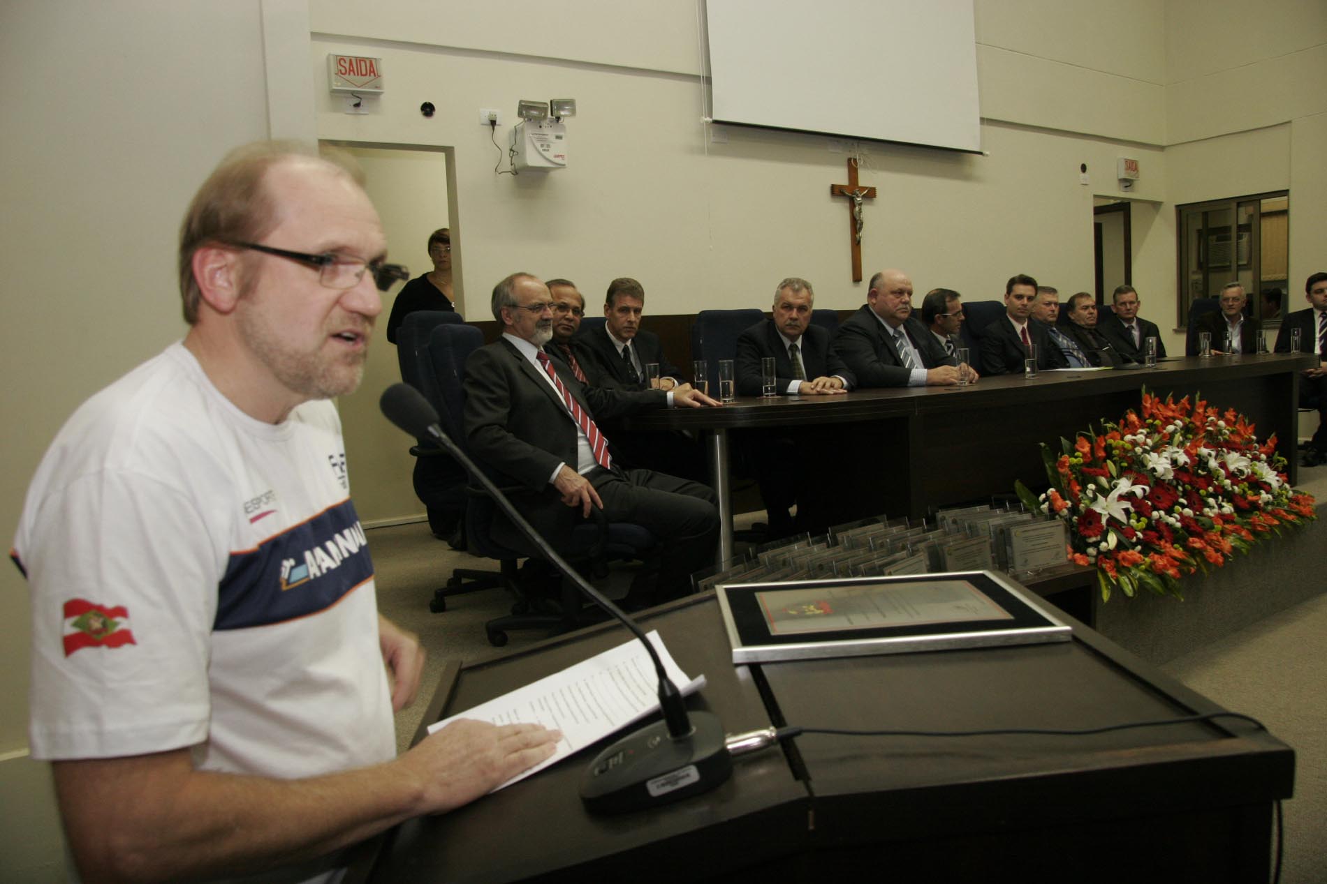 Sessão Solene em homenagem aos Atletas da Natação da Fundação Municipal de Esportes de Indaial