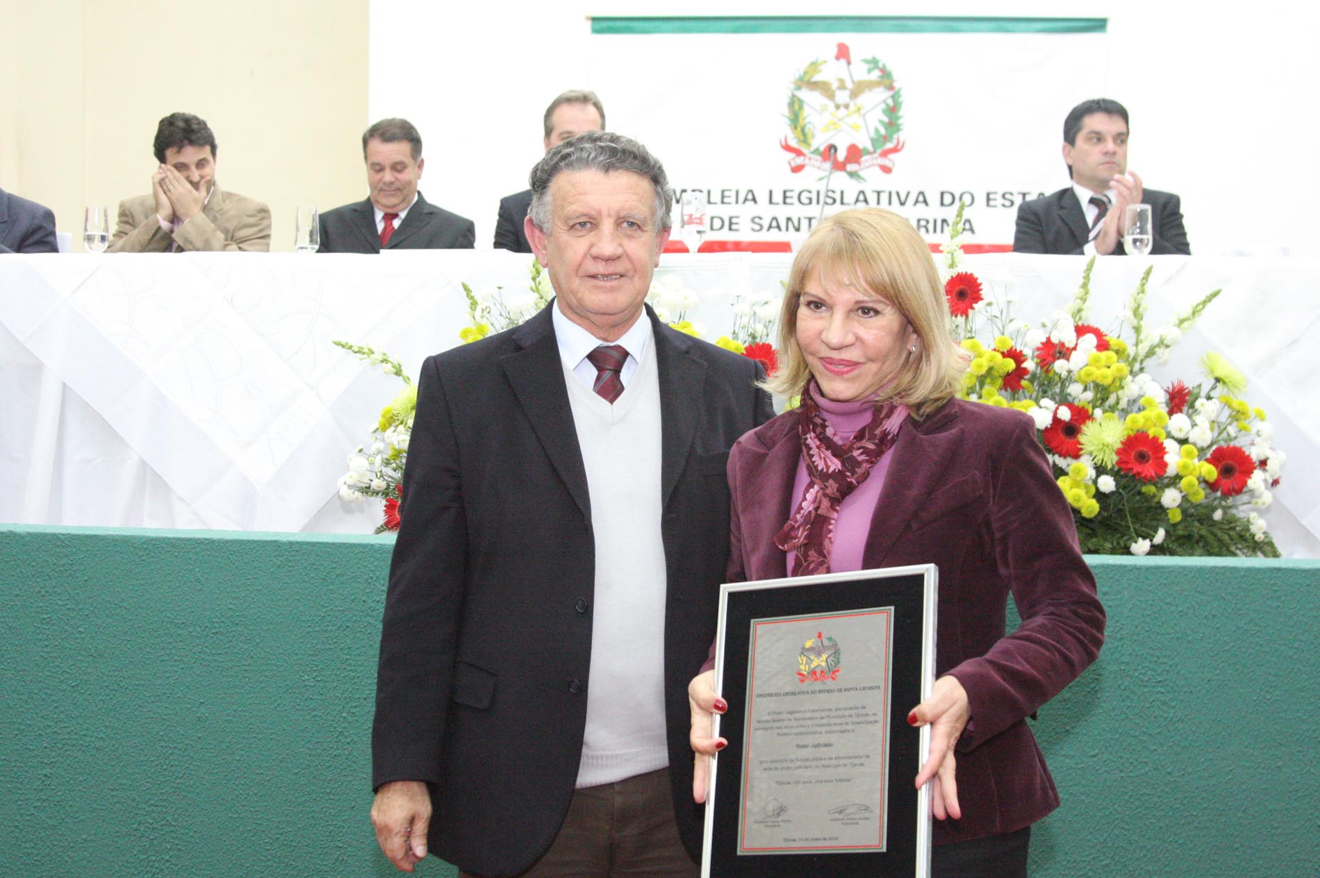 Sessão Solene em homenagem aos 150 anos de Emancipação do Município de Tijucas - Local:  Tijucas/SC.