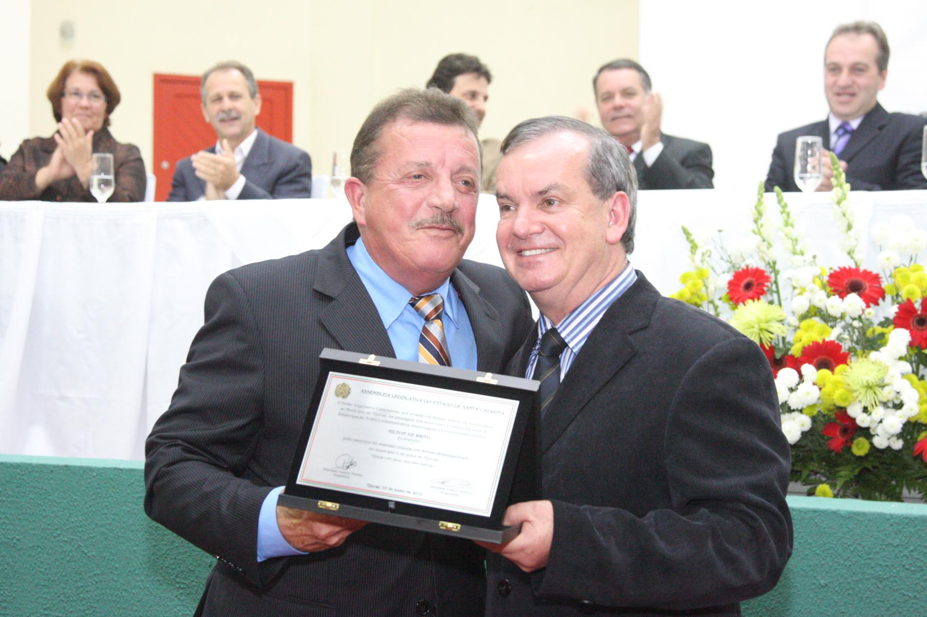 Sessão Solene em homenagem aos 150 anos de Emancipação do Município de Tijucas - Local:  Tijucas/SC.