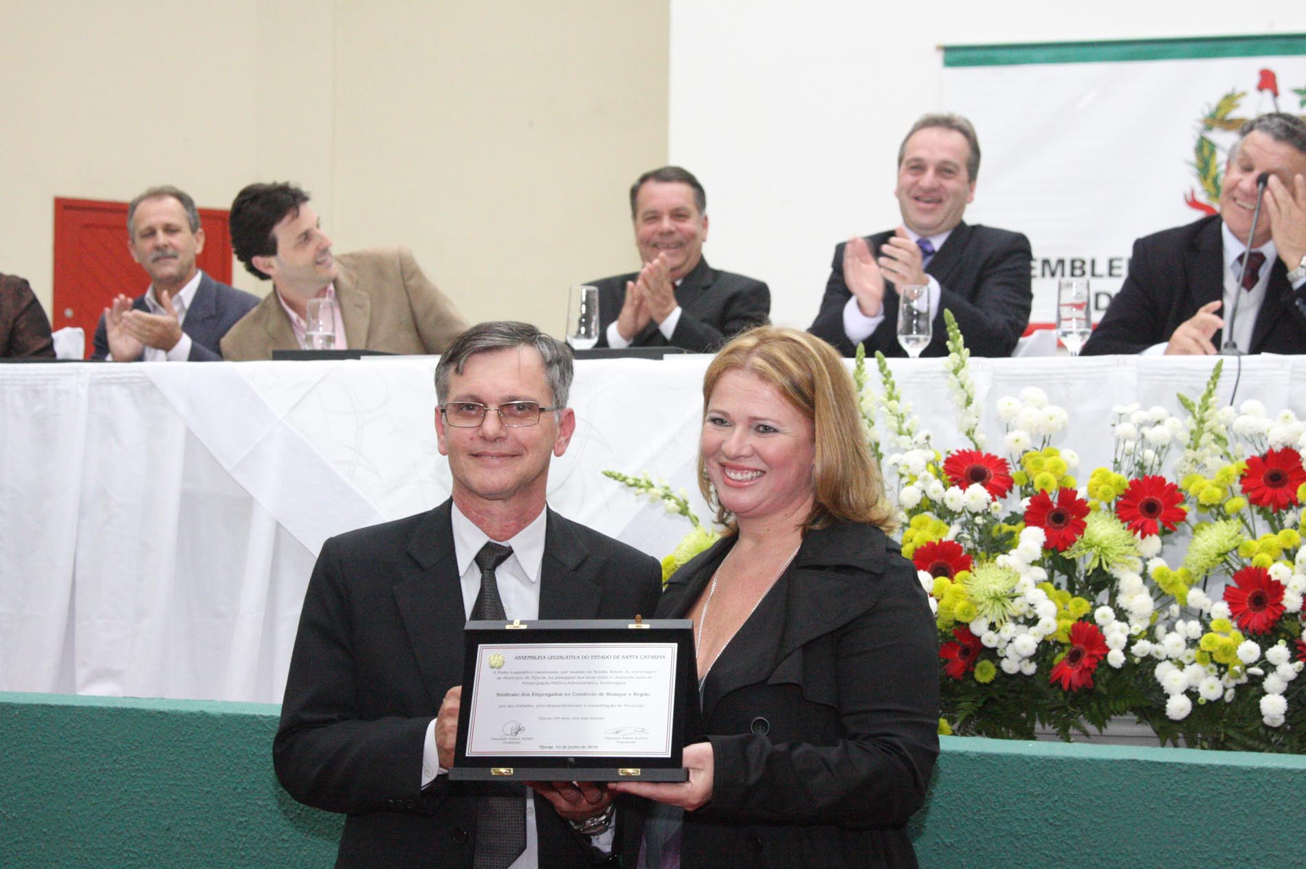 Sessão Solene em homenagem aos 150 anos de Emancipação do Município de Tijucas - Local:  Tijucas/SC.