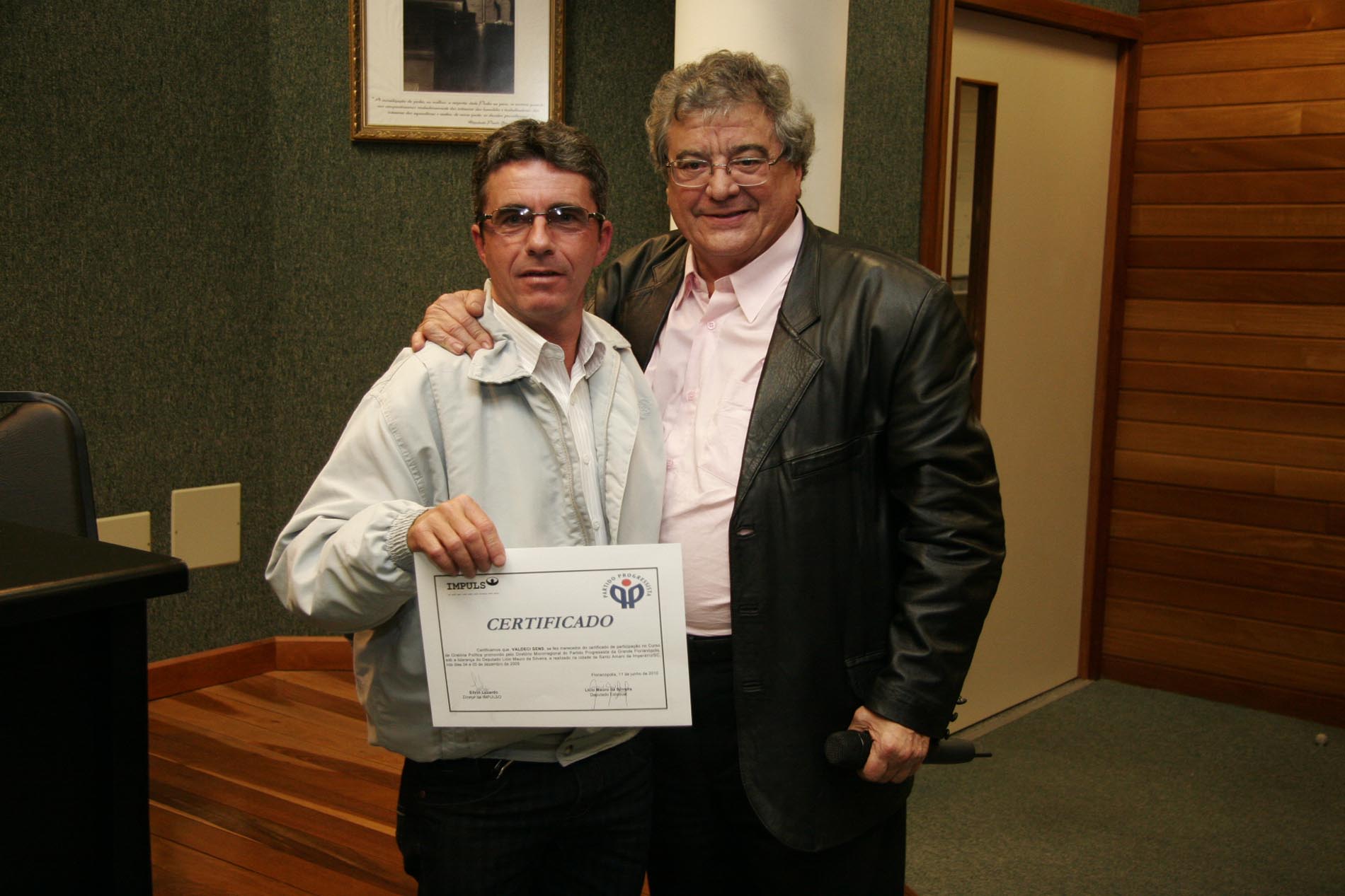 Solenidade de entrega dos certificados do Curso de Oratória