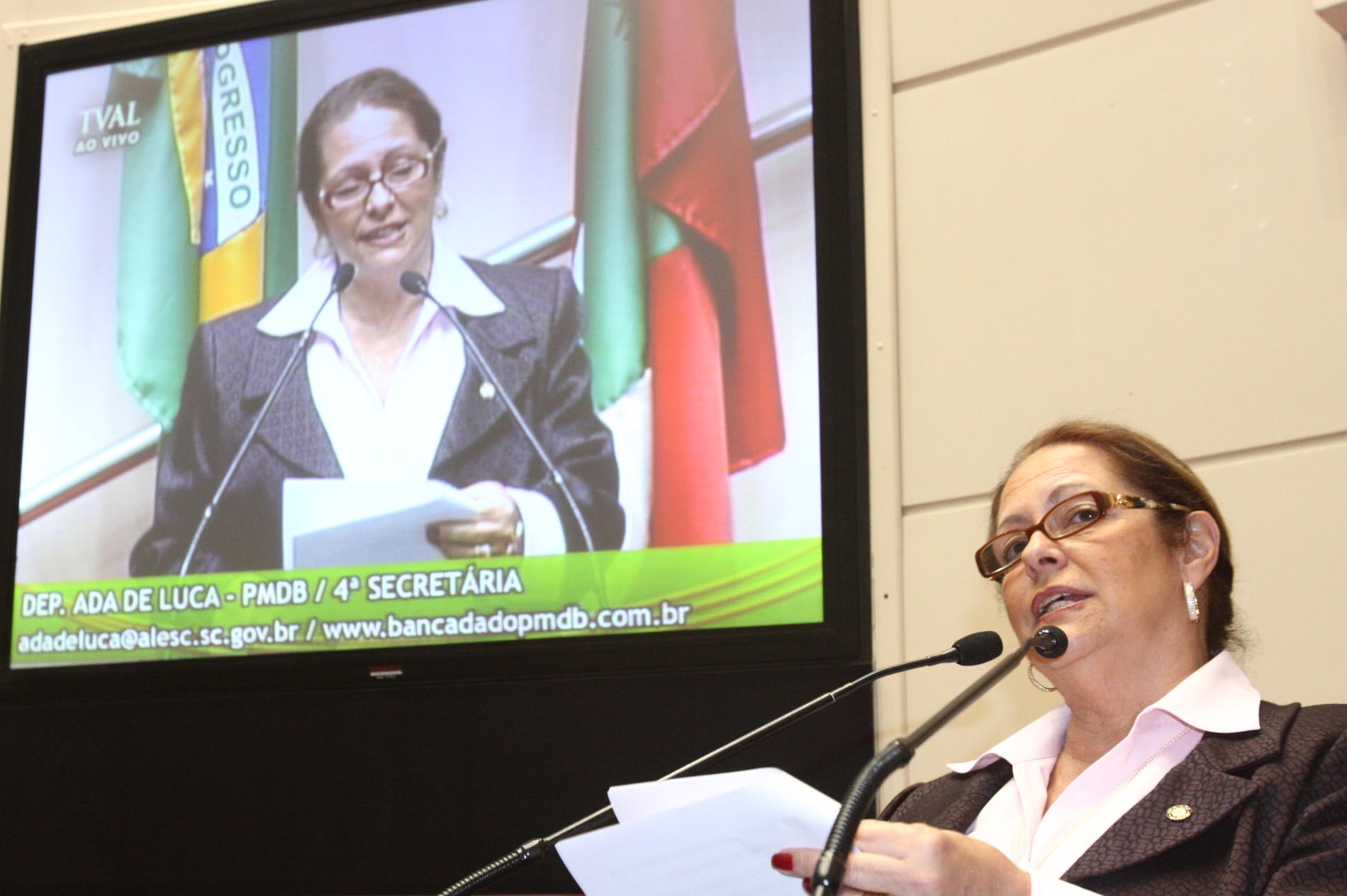 Deputada Ada Faraco De Luca (PMDB)