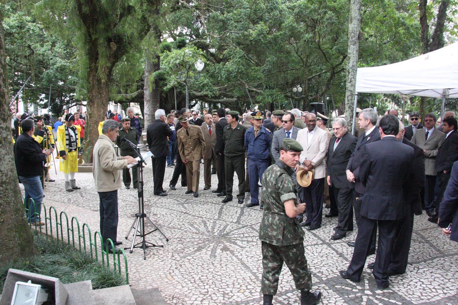 Homenagem a Jerônimo Coelho - Local: Praça XV de Novembro