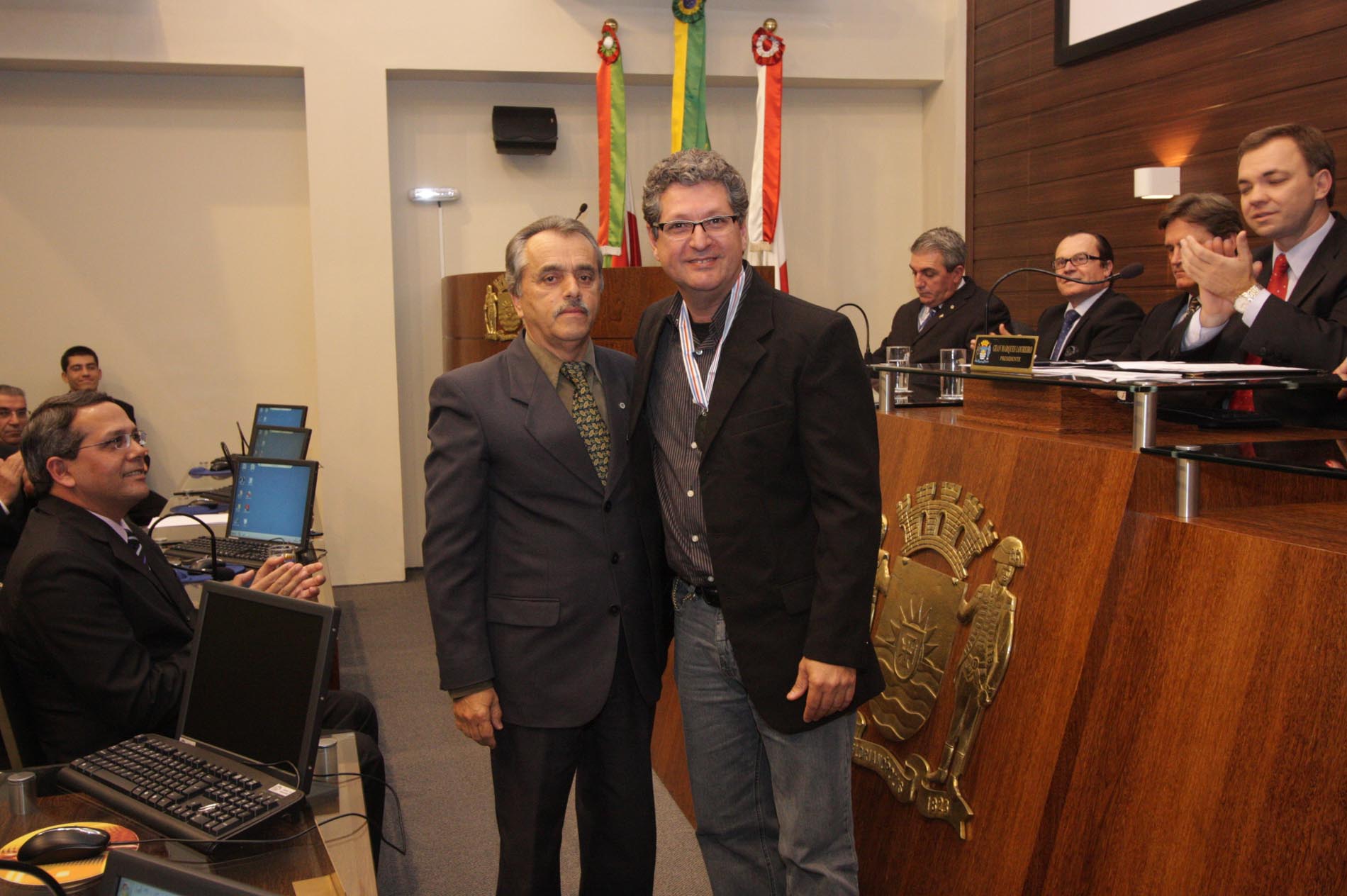 Homenagem da Camera a profissionais da imprensa.