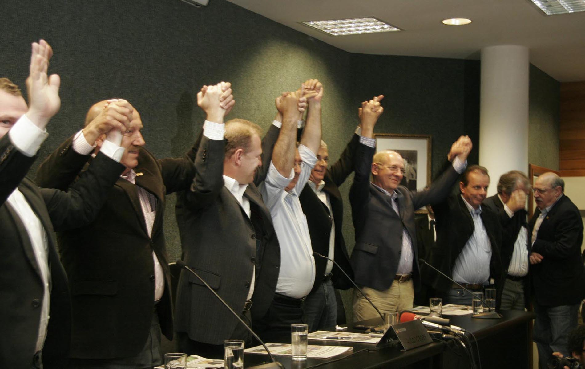 Coletiva de Imprensa com o candidato eleito para o governo do Estado