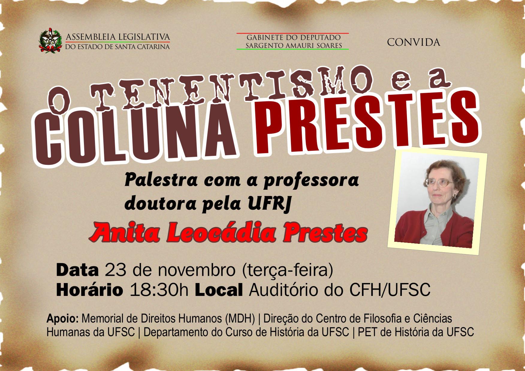 Coluna Prestes e Revolta dos Marinheiros em debate