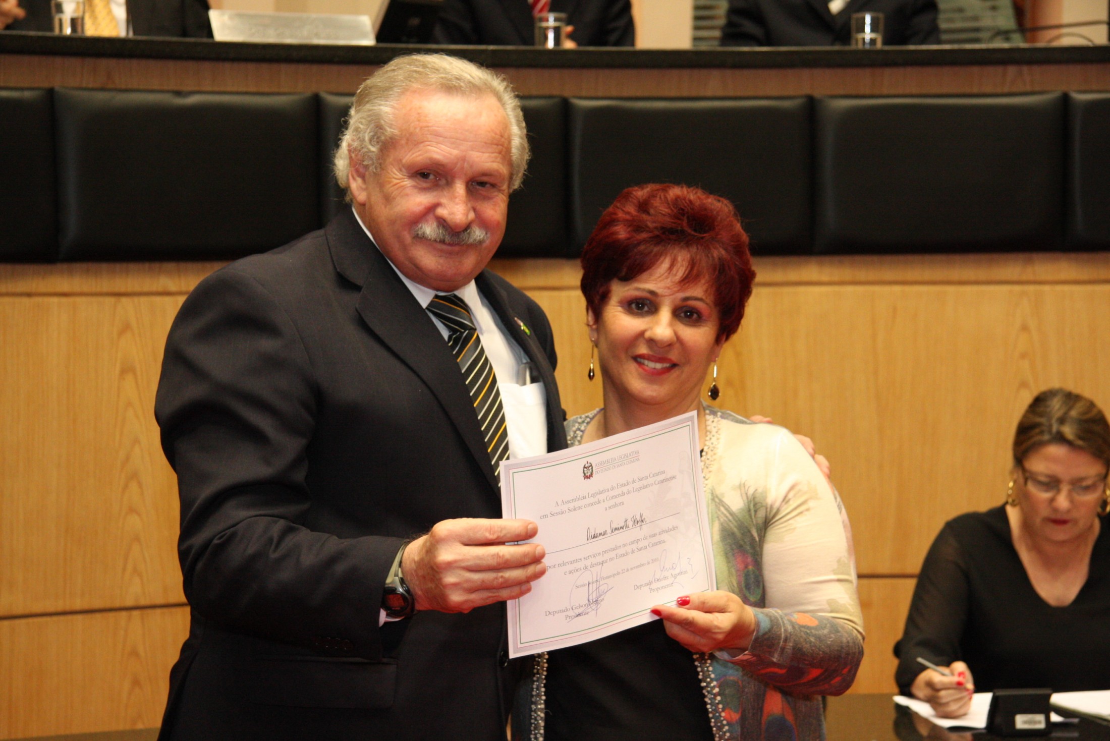 Sessão Solene de Concessão de Medalhas - Onofre Santo Agostini e Aidamar Seminotti Hoffer