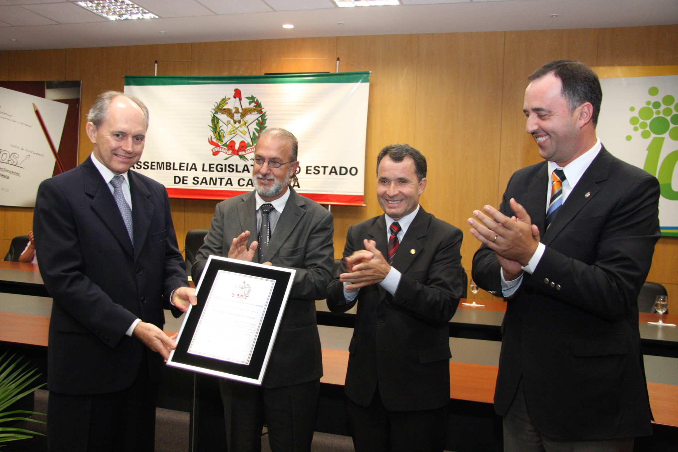 Sessão Solene em homenagem à Associação Empresarial de Joinville - ACIJ pela passagem do seu centenário. Local: Joinville