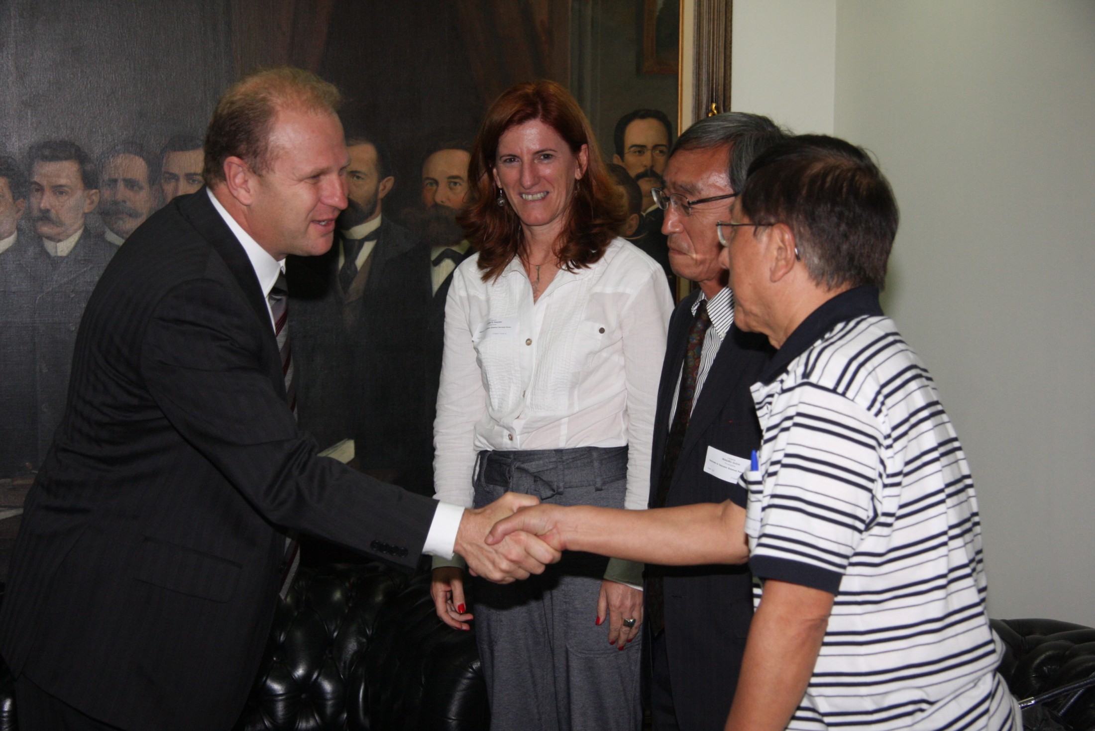 Gelson Merísio (DEM) recebe comitiva Japonesa