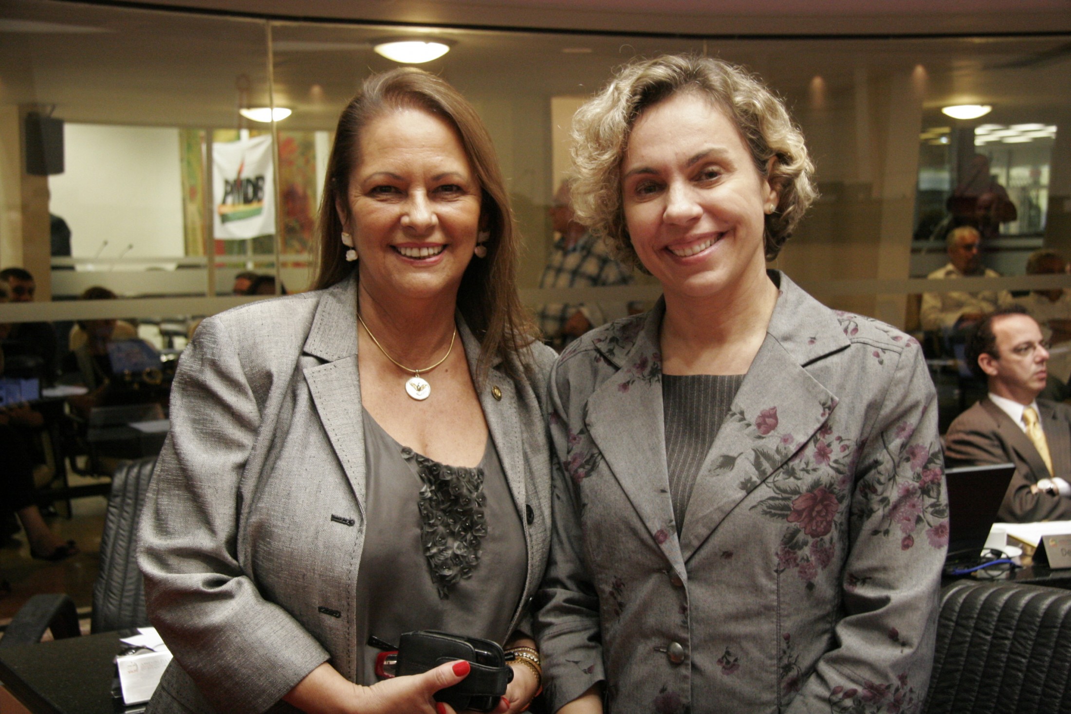 Plenário Osni Régis - Dep. Ada de Luca (PMDB) e Dep. Ana Paula Lima (PT)
