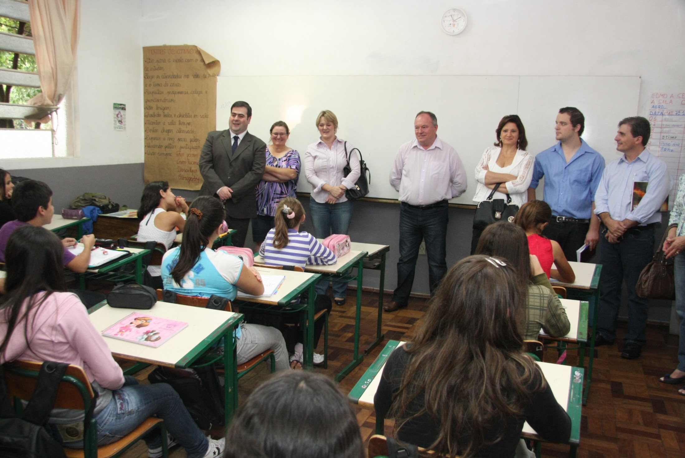 Reunião com a comunidade na EEB Coronel Lara Ribas - Chapecó/SC