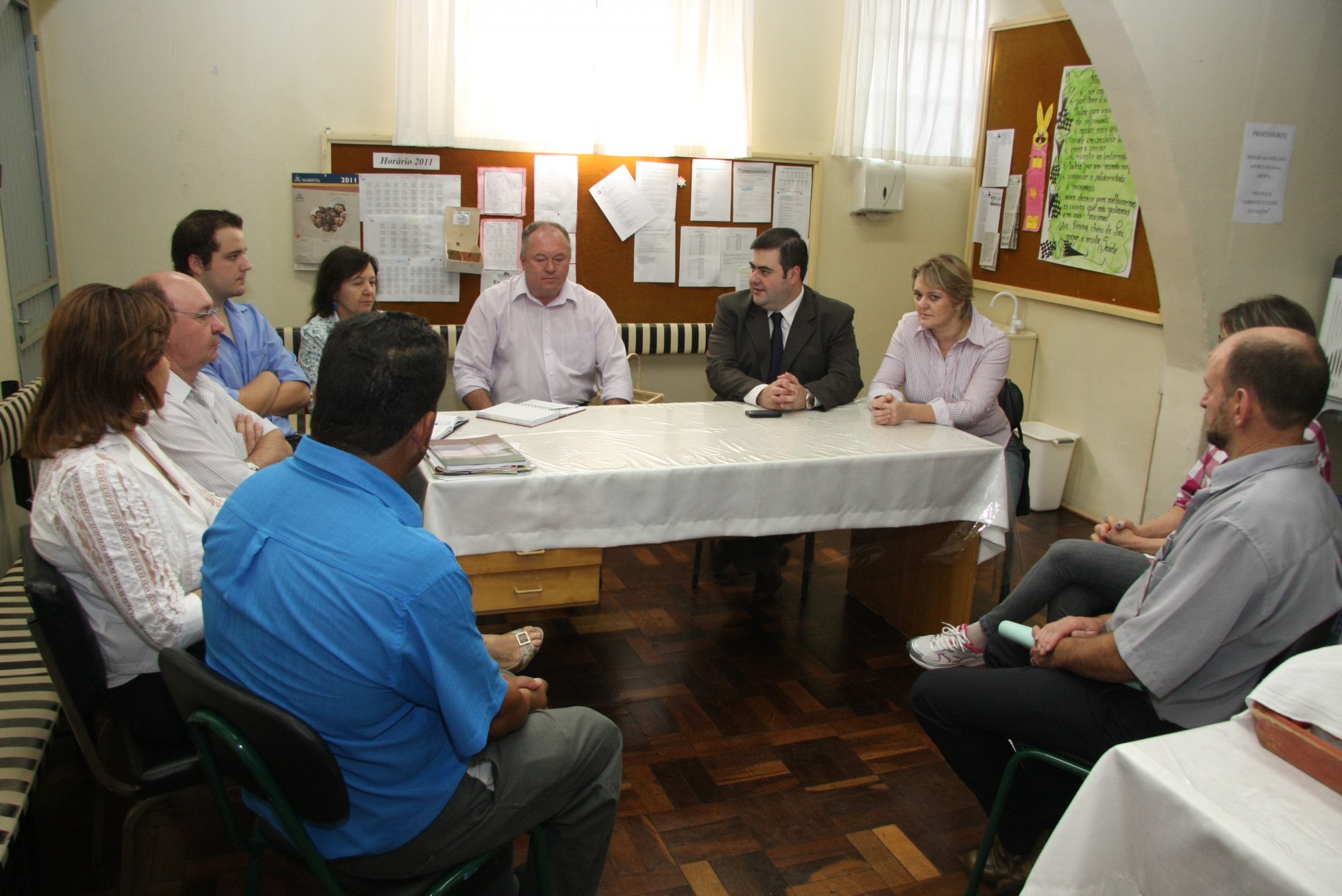 Reunião com a comunidade na EEB Coronel Lara Ribas - Chapecó/SC