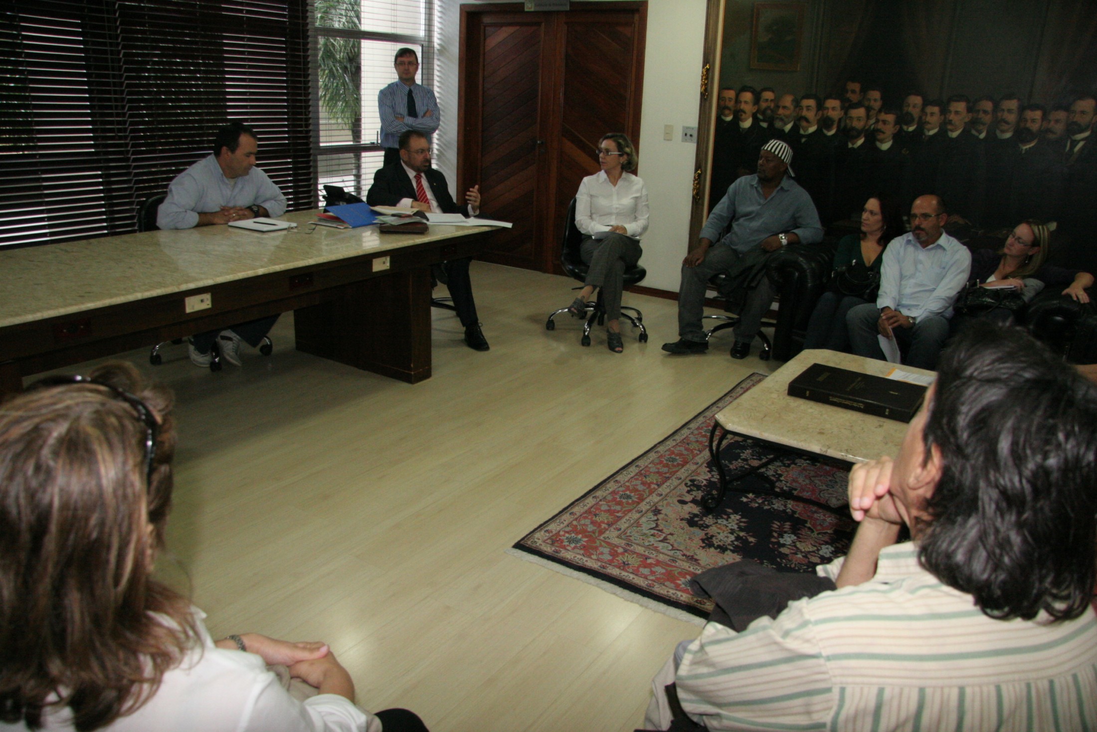 Deputada Ana Paula Lima (PT) e Deputado Volnei Morastoni (PT) - reunião com servidores da saúde.