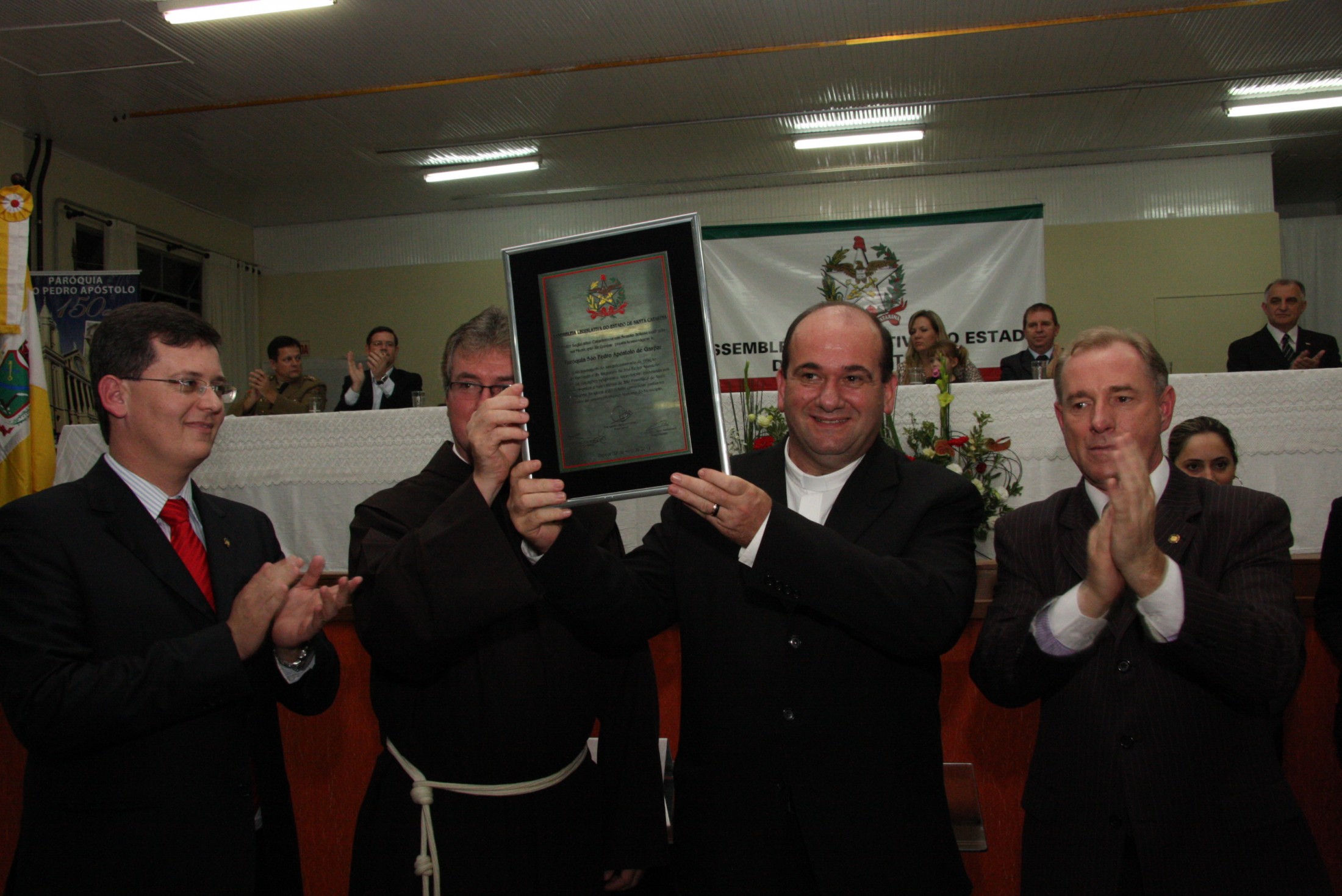 Sessão Solene em homenagem a Paróquia São Pedro Apóstolo de Gaspar