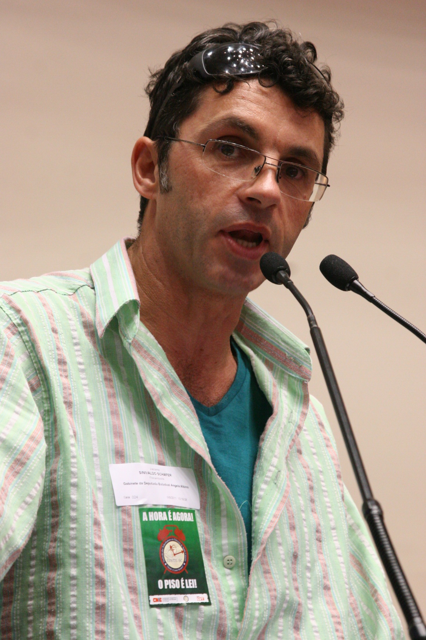 Prof. Sinivaldo Schafer - Representante do SINTE