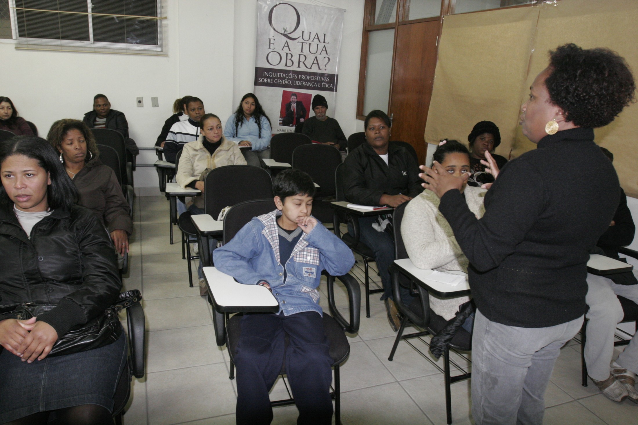 Reunião com os pais dos jovens estagiários do Programa Antonieta de Barros